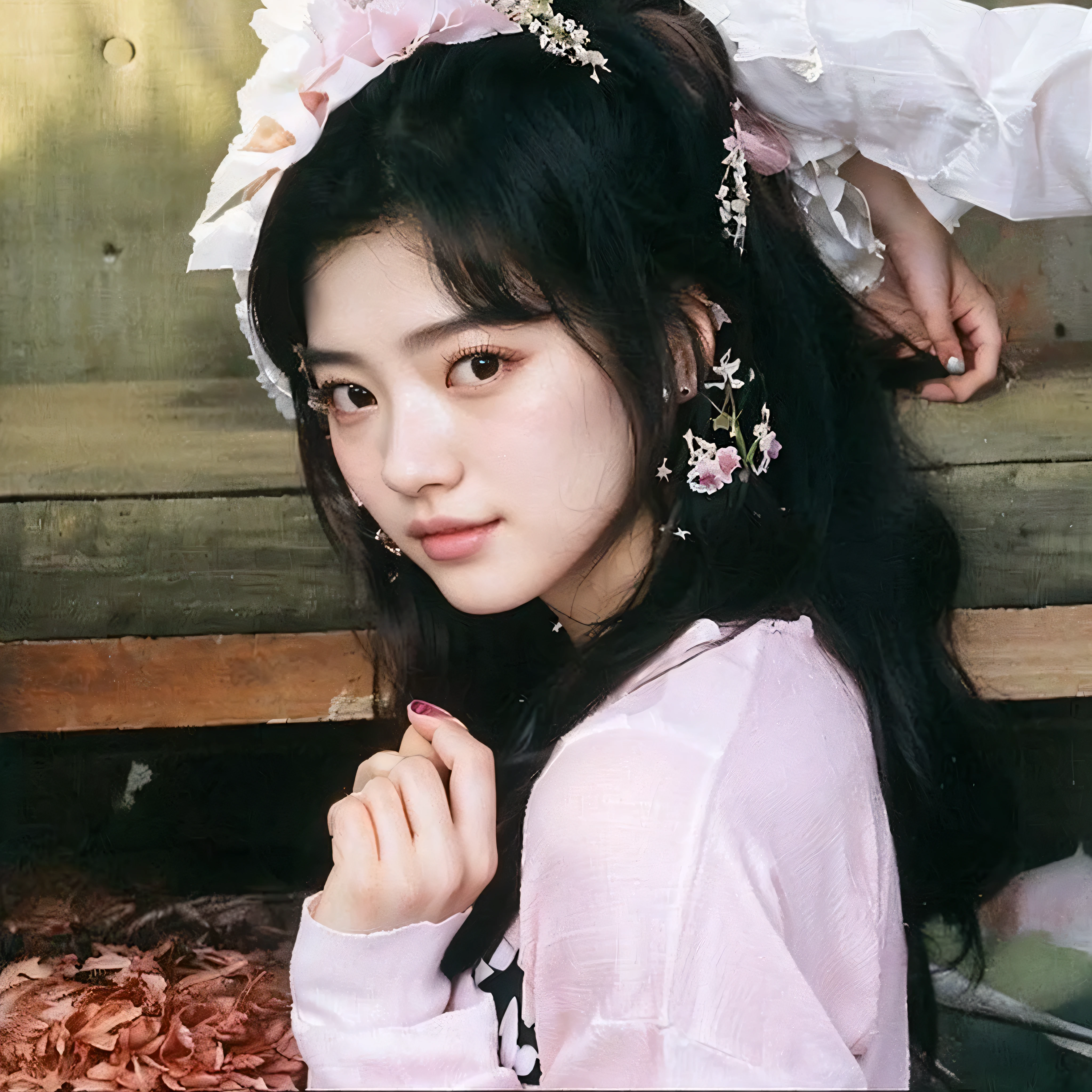 hay una joven con una camisa rosa y un lazo rosa, bae suzy, chiho, jinyoung shin, pale korean adorable face, Hye Kyo Song, Jennie rosa negra, young pale angel, shikami, retrato de jossi de blackpink, jaeyeon nam, aparcar desde-min, sakimichan, yuuka kazami, aesthetic!!!!!! genio femenino