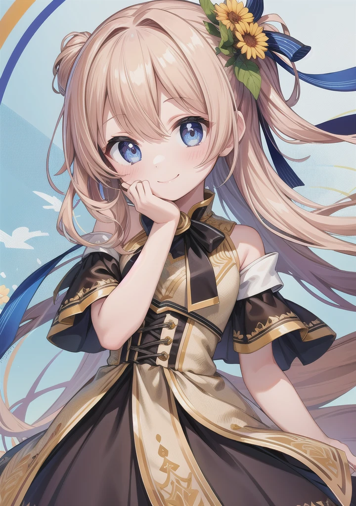 1girl, solo, smile,,, masterpiece, best quality:1.4,high quality, detailed,