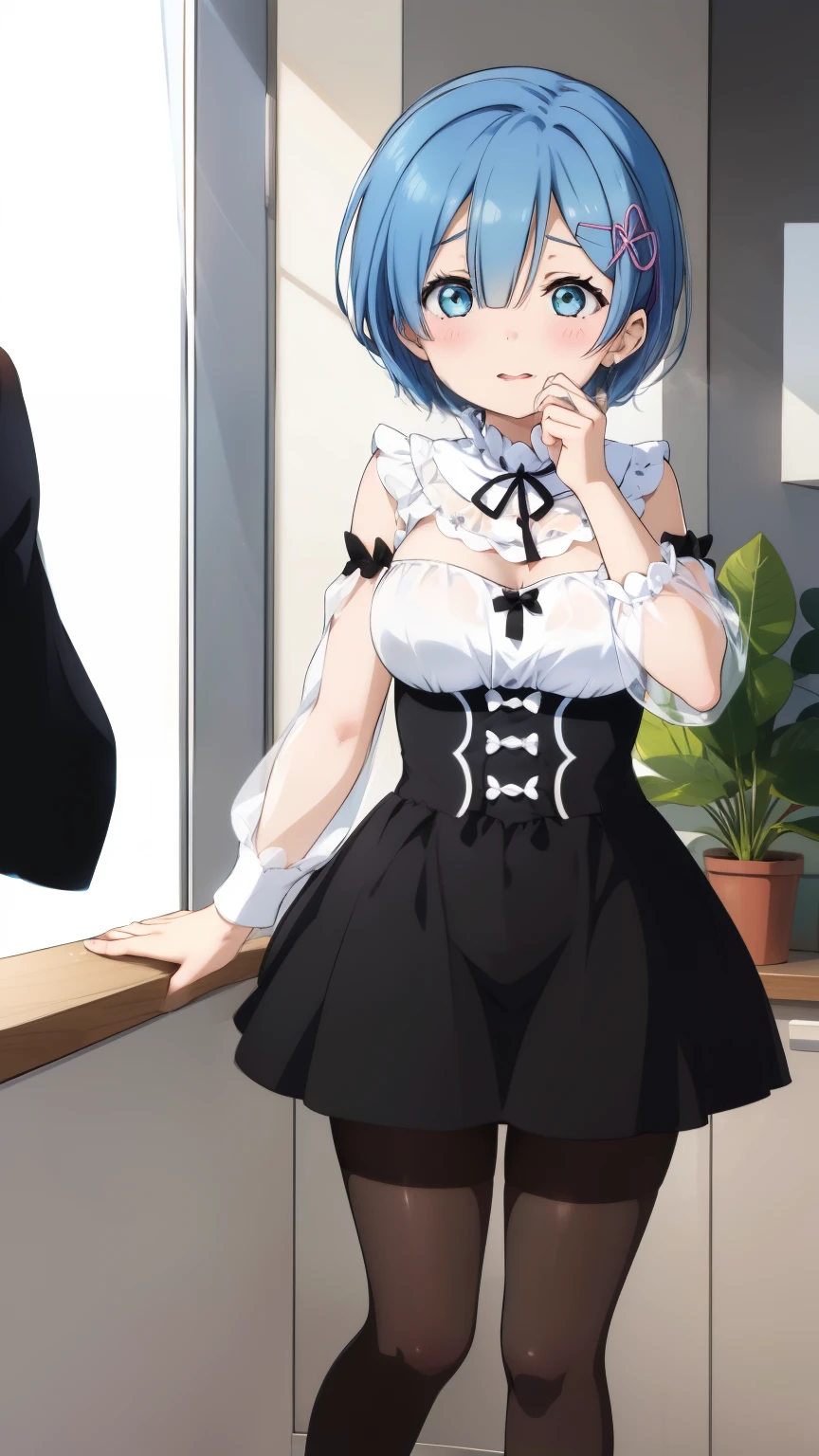 Rem of Re:zero、Light blue hair、short hair、Tabletop、High resolution、many girls several girls、A large number of people、many cute girls、Big and ample breasts、Naughty body、See-through、throw、、whole body、Are standing、Look up at me、Confused face、blush、Embarrassing、Excited、White Breath、Black Pantyhose、Female Form'Private parts are clearly visible、I can see your nipples、White shirt、Navy Check Skirt、Micro Mini Skirt、Very short skirt、Bakery、Outside the store、spring、Cherry tree、SakuraFubuki、Many people々々々々々々々、In the crowd、Bare Chest、Show me your breasts、Superior、A lot of milk comes out of the nipples、Breast milk squirting from nipples、Cat ear maid outfit、Blue Gingham Maid Outfit、Bangs covering one eye、Pink hairpin、whole bodyポートレート、
Vibrator in knee socks、Love juice drips from between her legs