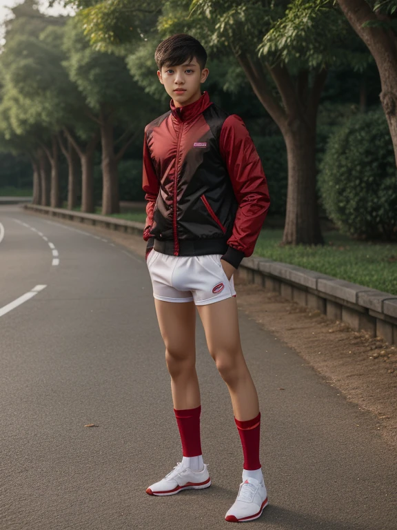 teenagers , young , light-skin , wearing an dark red sexy underwear, tmasterpiece,k hd,the feet,Transparent sports vest,semi transparent,black long socks,The barefoot , red colour , handsome and cute , extreme cute boy , white skin , dark red underwear boxers shorts , extremely tall and cute boy ,oppa model , handsome model , full body , dark red boxers underwears short shorts , black socks , white light-skin , Chinese model , young boy , white skin , handsome and extremely cute , red boxers underwear shorts , long black socks , handsome model , at the park , jogging , model oppa , long legs , jogging , running , high knee black socks ,black long socks , stand up , extremely tall , extremely high , red underwears , red sports underwear , long black socks , clean and white legs , Chinese model , extremely long legs , looking at the camera , clean and white thigh , heavy bulge , kid face , baby face , wearing jacket , red underwears boxers , light and white skin , Chinese model
