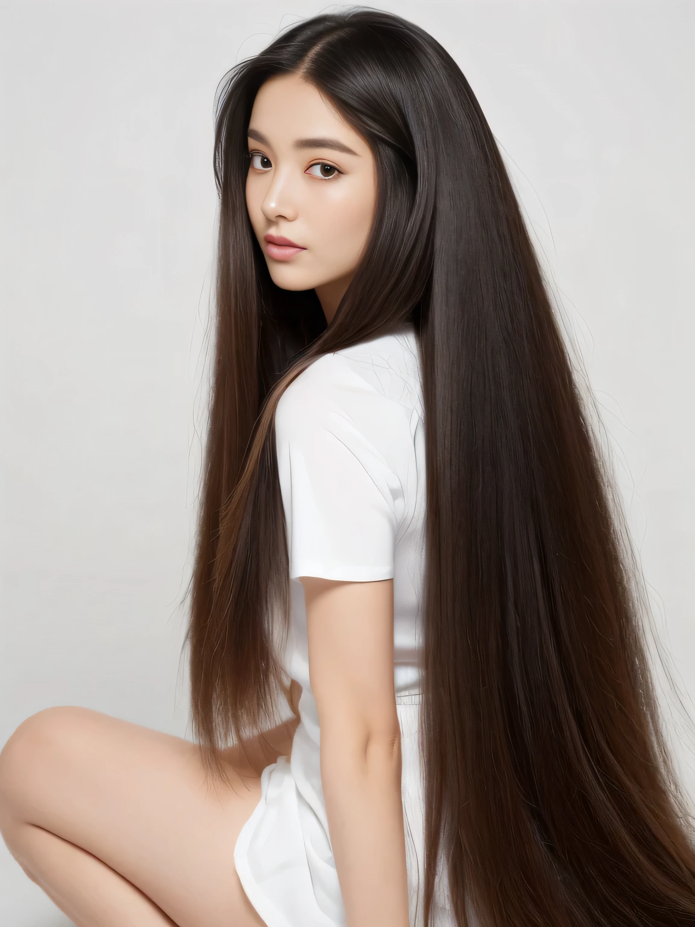 　(Upper Body Shot:1.1)　(She is in a random standing pose, showing off her back and hair to the viewer, in a room with white walls and white decor)　((highest quality)), ((masterpiece)), (Familiar), (Get used to it)　(Reaches up to the kneeVery long hair　highest quality　Highest detail　Reaches up to the knee、Very long hair that lasts forever:1.3　Flowing Hair　私ncredibly straight hair　Very shiny and thick hair　Abnormally long hair that lasts forever　Flowing Hair on both ends　long hair up to the knees:1.2　long hair up to the knees:1.2　Thick and shiny hair　Very free hair　Abnormally long hair!!!!!　Beautiful silky hair　　Beautiful and shiny hair　Beautiful and shiny hair　Beautiful silky hair　Hair that grows to the knees　Very very, Very long hair!!!!!　Very very, Very long hair!!!!!)　(highest quality　The best ultra-fine　Reaches up to the knee、Very long hair that lasts forever　Flowing Hair　Her hair is gently permed　Very shiny and thick hair　Abnormally long hair that lasts forever　Flowing Hair on both ends　long hair up to the knees:1.2　long hair up to the knees:1.2　Thick and shiny hair　Very free hair　Abnormally long hair!!!!!　Beautiful silky hair　Super long hair down to the knees　Beautiful and shiny hair　Beautiful and shiny hair　Beautiful silky hair　Hair that grows to the knees　Very very, Very long hair!!!!!　Very very, Very long hair!!!!!)　(She is the most beautiful 18-year-old hair model in Japan...)　Perfect Woman&#39;face　(She has a typical Japanese build and skin color..., Her skin is very high quality and ultra high definition.、very beautiful and glowing skin)　(Large Breasts)　(Her face is dignified and sexy)（She achieved her sexy look with the help of a professional makeup artist.。...　Lipstick is natural red　The eyeliner is a beautiful black)　(Her hair is black, light brown, blonde, Red-brown, Dark Green, or dark blue..)　(Surreal photos by professional photographers :1.2)　(She is wearing a beautiful blue silk camisole dress. :1.2)　((Her bangs are completely cut off.))　(She has a typical Japanese build and skin color　Her skin is very delicate and sensitive..、and、Such beautiful and radiant skin)　(Her face is long, Small eyes and nose.、Narrow-mouthed　and the most beautiful)　(Japanese Solo Photos&#39;The most beautiful 28 year old women)　　((Rich 1.4))　(Extremely detailed 8K)　(Ultra-fine skin texture 1.4)　(Actual, Vibrant:1.4), 　Sharp focus:1.2、Beautiful woman:1.4　Dynamic Lighting　(Genuine RAW photos taken by professional photographers)　very beautiful and glowing skin)　(Excessive breasts)　(Her face is long, Eyes and nose)　Lipstick is natural red　The eyeliner is a beautiful black)　(Her hair is black, light brown, blonde, 　(Surreal photos by professional photographers :1.2)　