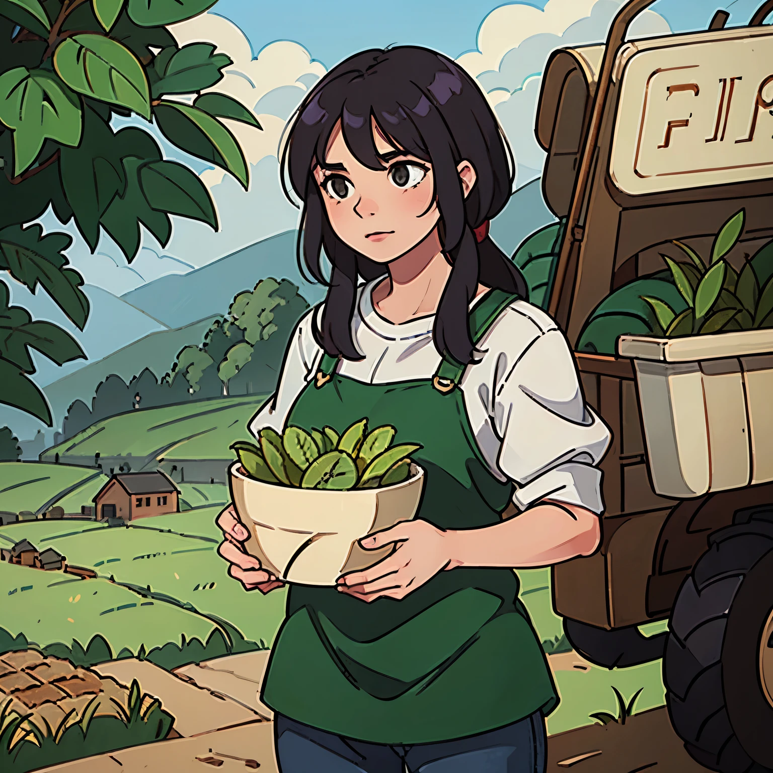 Indigenous farmers planting crops 