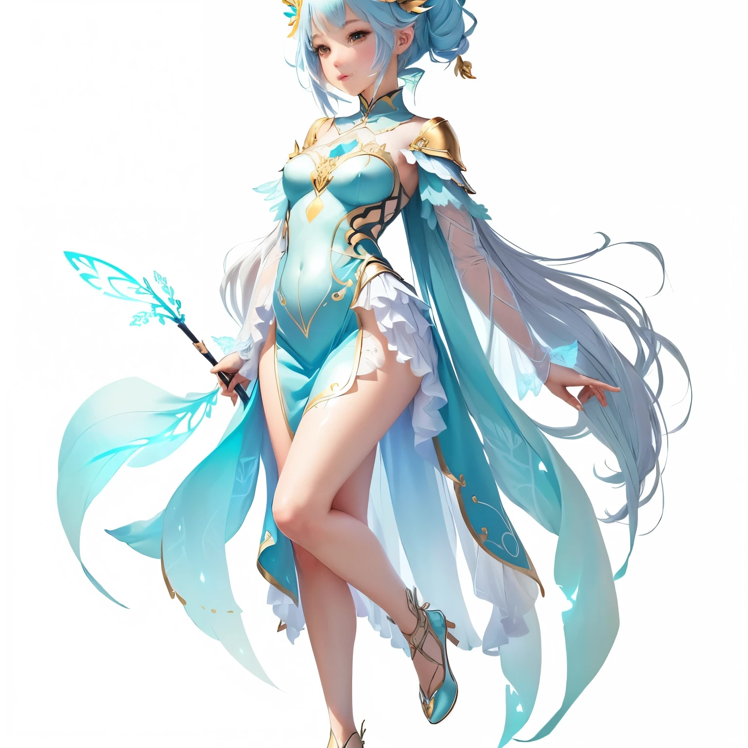 Drawing of girl in fairy costume, Whole body concept, detailed Whole body concept, Simple line drawing, Clear clothing design, New clothing concept design, full body figure painting, outline sketch, Clear anime silhouette, full body picture片, Clean line drawing, full body picture, Full body clothing, Full body illustration, Short full body portrait!