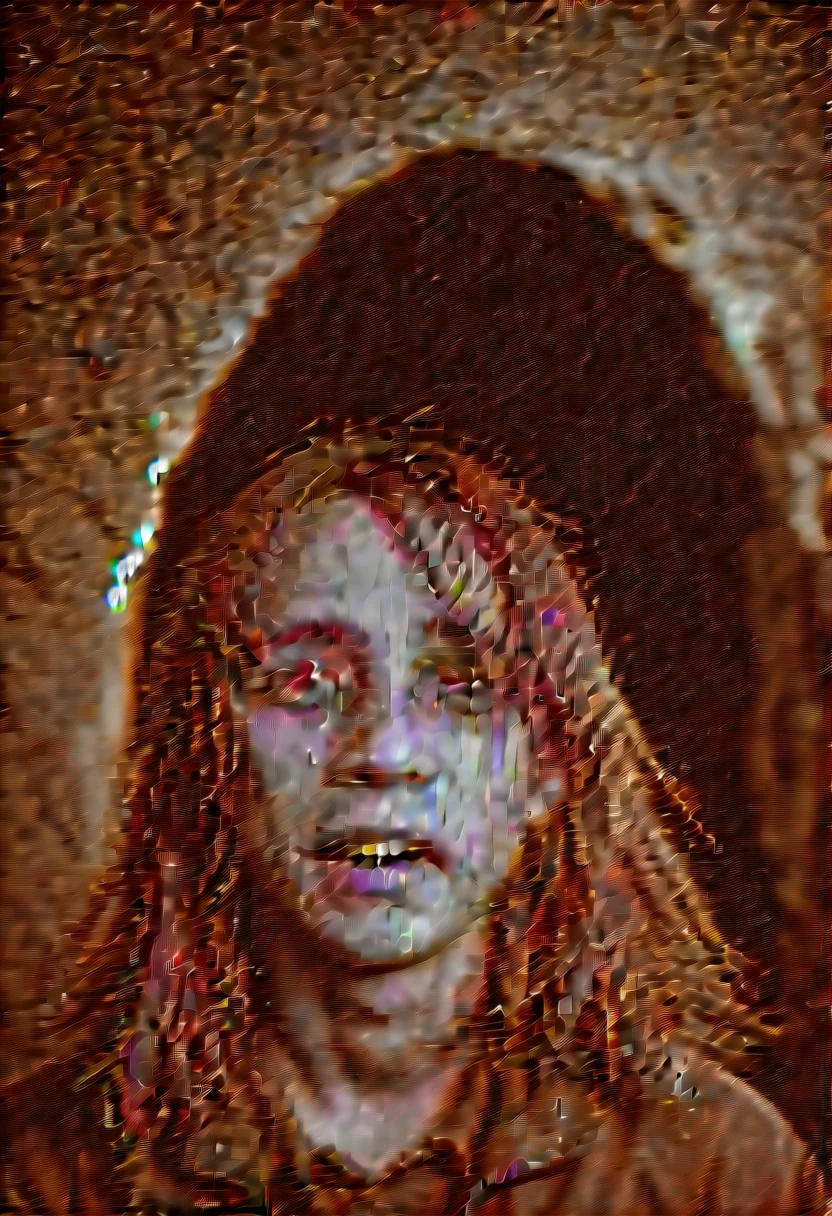 In the center of a dark and gloomy cavern, un demonio se alza imponente, su figura envuelta en un aura de oscuridad y malicia. Its rough, scaly skin reflects the dim light filtering from the cave ceiling., revealing a dark grayish hue that appears to absorb the light around it.
Los ojos del demonio, cold and lifeless, brillan con una intensidad infernal, emanating a sense of indescribable power and pure evil. Con cada mirada, parece penetrar en el alma de quien lo observa, filling them with paralyzing terror and a sense of overwhelming despair.
His face is marked by a twisted smile, que revela filas de dientes afilados y puntiagudos. Una corona de cuernos retorcidos se alza desde su cabeza, adding a sense of hellish majesty to your presence.
A pesar de su apariencia aterradora, There's a glint of something else in the demon's eyes: un destello de misericordia, casi imperceptible pero presente. Aunque su naturaleza esencialmente maligna no puede ser negada, There is a small spark of humanity that shines faintly in the depths of your being., reminding those who look upon him that even in the deepest darkness, siempre hay un rayo de esperanza.
The colors of the image are gloomy and gloomy, dominados por tonos oscuros de negro, gray and deep purple. La luz apenas logra penetrar la oscuridad, creating a shadow and contrast effect that adds a sense of oppression and claustrophobia to the cave environment.