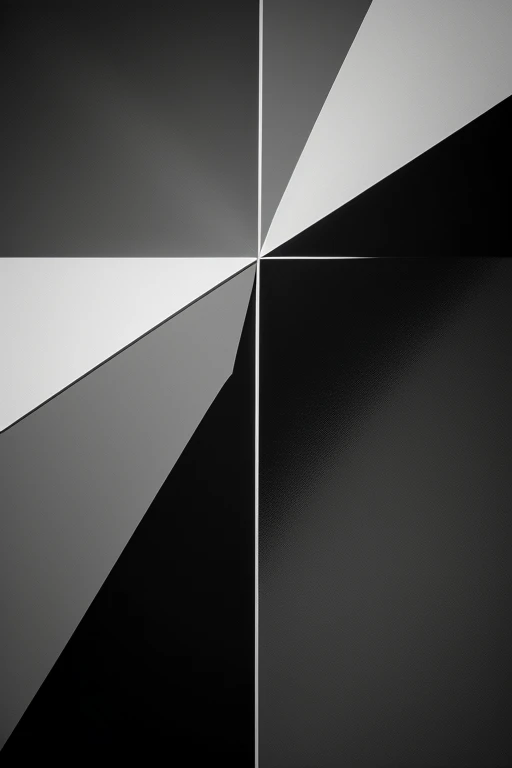 Generate a simple black and white linear abstract composition using design elements, conceptuales, visuales, relationship and practical.