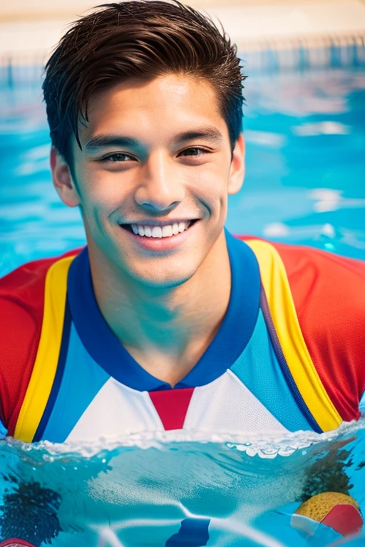 male　Age 20 water polo asian handsome smile