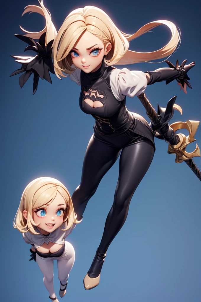 Mini nier automata, (nier automata), solo, ray tracing, Estilo 3D, 3DMM, ((oses por foto)), ((oses em cada foto)), corpo inteiro,(Front view),(Costas Issue), (Emist on the left), mostrar barriga lisa, (((poses por foto))),(seios muito grandearriga perfeita, olhos perfeitos e simetricos, (perfect handuturistic sword in hand)), ((cabelos curto)),((Roupas de bruxo abertas)),roupa branca com bordas texturizadas, pele clara, luemas detalhadas, White thigh-high tights with trim, emestido aberto em "em", cintura fina, pernas grande, low water, Show legs to the top of the waist, (tecido partido caindo sobre as pernas),((top aberto)),pele ultra realista, olhos realistas humano,pele ultra realista,((blusa listrada)),traje super sensual,(faixas em torno dos seios), colorida,top com babados,(pubis com muito volume),(extremamente sensual),(very sensual),(((Big tits))),(((cabelo dividido em dois))),((((roupa social, aberta nos seios e na frente)))),(((blue, cyan,red and purple clothes))),(((fendas sobre os seios))),(((faixas caindo da cintura com detalhes nas pontas))),(((top com abertura enorme no meio))),(black skin, short hair),((sexy langeries)),(((nivel alto de detalhes))),(((enorme fenda entre os seios))),(((opening to the top of the hip))),(((White tight leggings extremely marking the waist and pubic area))),(((fendas detalhadas e com desenhos))),(((leggings that clearly shape the curves of the body until they touch the breasts))),(((decotes extremos))),(((top com muitos detalhes e aberto))),(((cinturinha))),(((cabelo divido em dois))),(((duas cores))),(((detalhes intrincados))),(((darkness))),(((costume with high level of detail, vincos e sobrecosturas))),(castlevania),(morigan aensland),(((top com shapes variados)))),(((Mostrando as pernas))),((((Wonderful))))