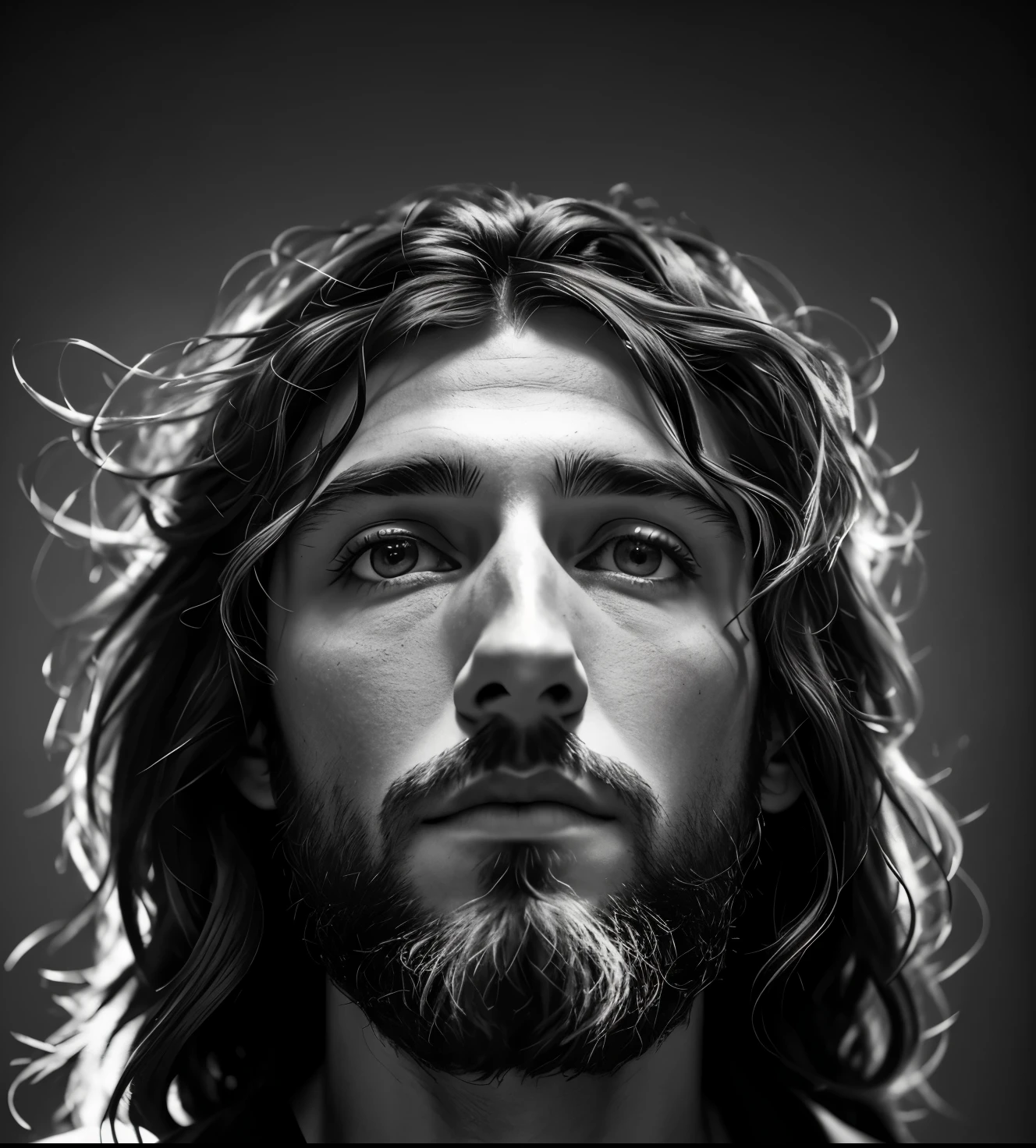 A backlit cinematic portrait of a man with a corona de espinas on his head, Jesus, Jesus of nazareth, Jesus christ, por Mirabello Cavalori, portrait of Jesus christ, corona de espinas, Jesus face, in the design of eliot kohek, Por Lee Jeffries, Cristiano, Rey de reyes, by emmanuel Lubezki, Lubezki