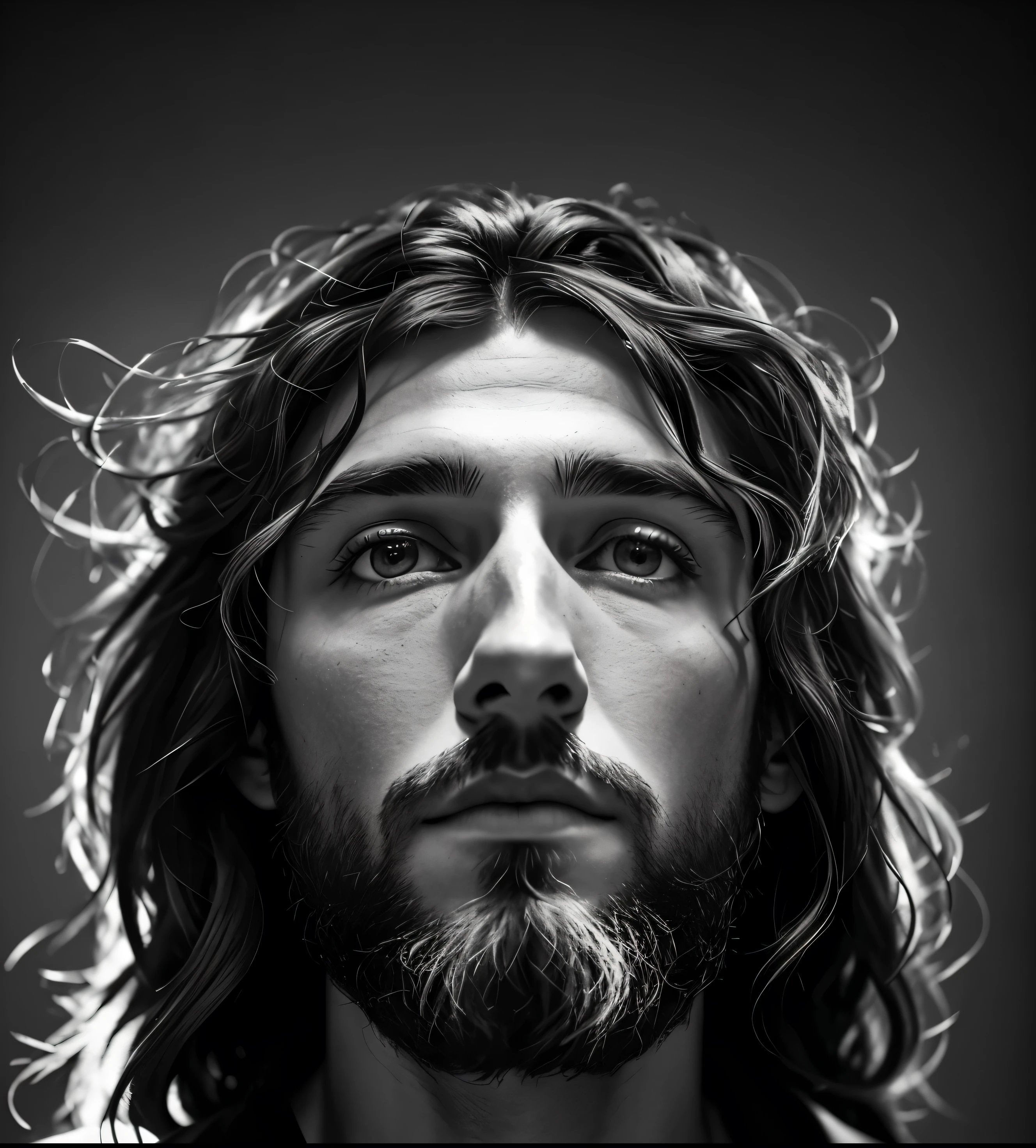 A backlit cinematic portrait of a man with a corona de espinas on his head, Jesus, Jesus of nazareth, Jesus christ, por Mirabello Cavalori, portrait of Jesus christ, corona de espinas, Jesus face, in the design of eliot kohek, Por Lee Jeffries, Cristiano, Rey de reyes, by emmanuel Lubezki, Lubezki