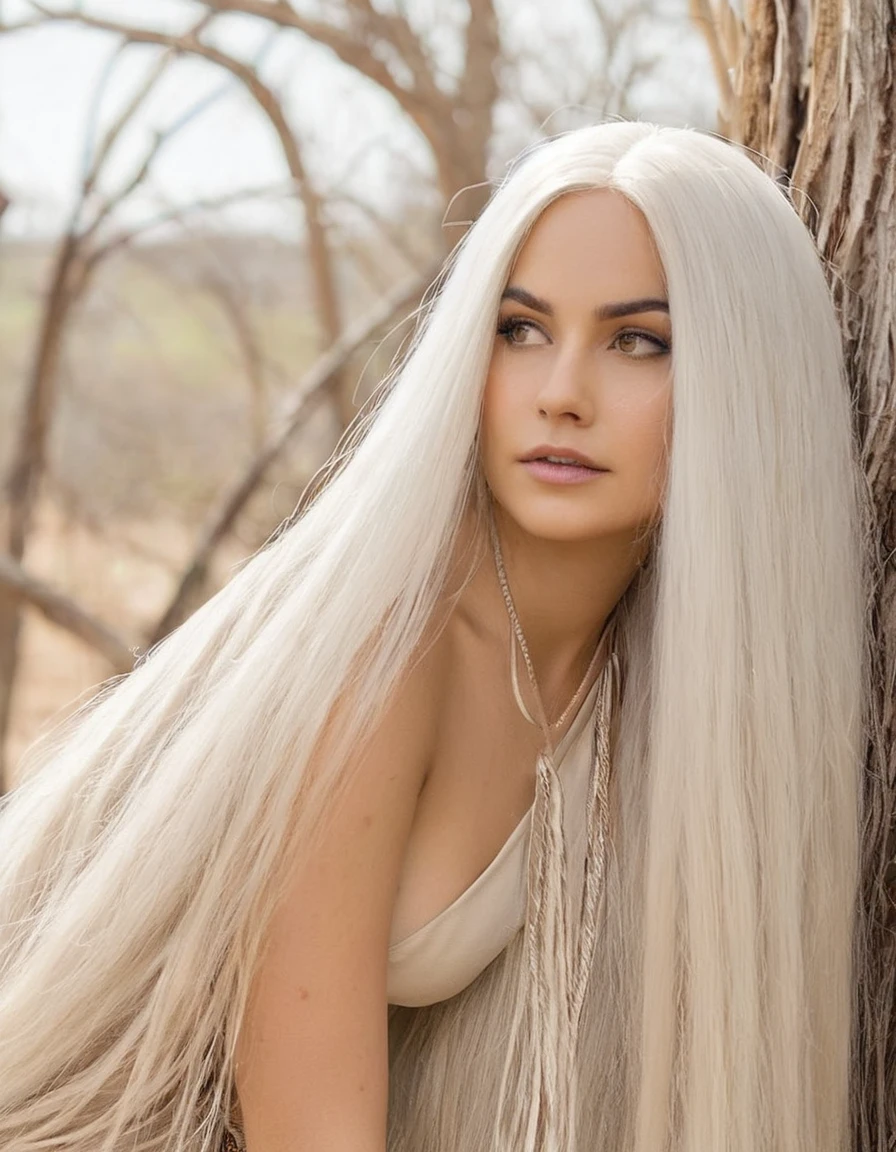 Cousin Itt, large white hair