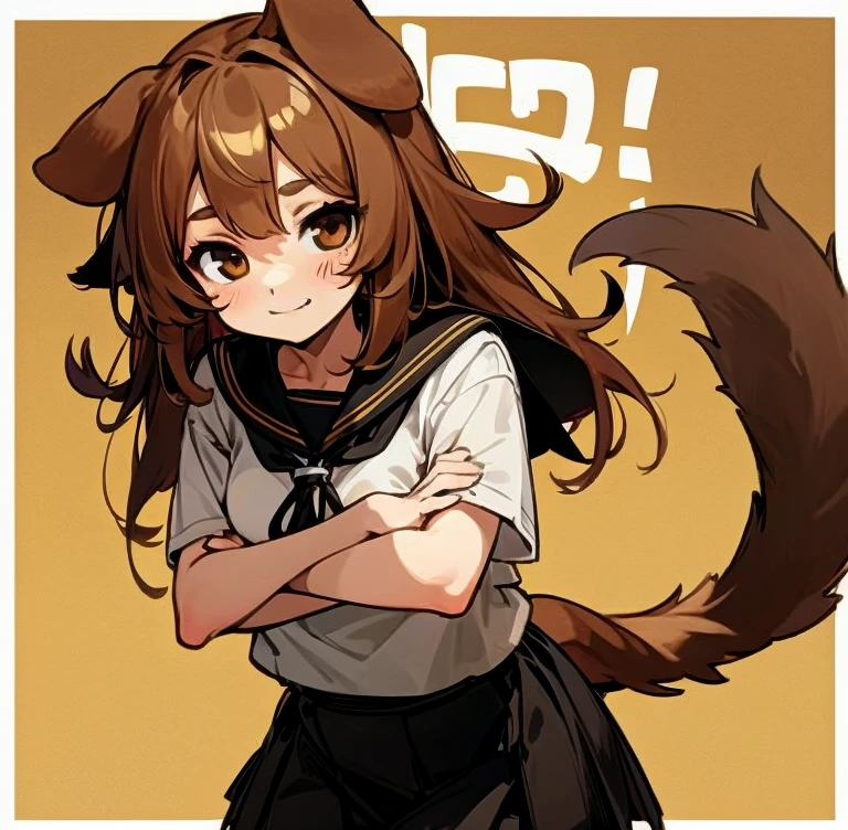 uploaded on e621, by Cory Loftis, by Chunie, by Kentowan, from side, ((portrait)), adorable (horse_anthro, white horse, female, small breasts), (detailed expressive face, happy, lovely, smiling eyes:1.3 ), looking at viewer, (wearing a white t-shirt, a black skirt, black stockings and a black platform shoes), hair clips, medium brown hair with bangs, brown eyes, (fluffy detailed body fur:1.1), backlighting, masterpiece, highres, white background, photographic studio, colorful, aesthetically pleasing.
