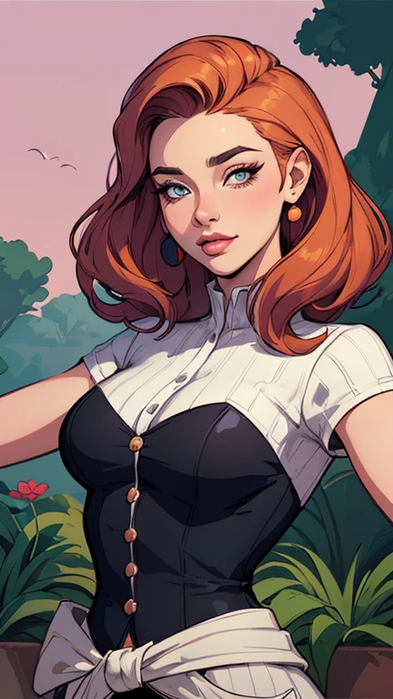 CharacterCartoon style digital illustration female GTA style in Cartoon style digital illustration artgerm style cartoon image of a woman .Ilustra??o estilo desenho animado, estilo de arte dos desenhos animados, Ella Purnel lestilo Cartoon style digital illustration artgerm style cartoon art style, digital illustration style, design de personagens altamente detalhado, arte digital detalhada coragem, Forest fan art, Design de personagens de retrato, beautiful digital illustration, retrato de alta qualidade, Arte em quadrinhos, mulher jovem cabelo com transas lindas . Beautiful lined eyes Medium large bust and wonderful sexy clothes. image expression of sexual desire from the waist to the illustration Ella Purnellstyle Cartoon style digital illustration style Cartoon style digital illustration GTA style