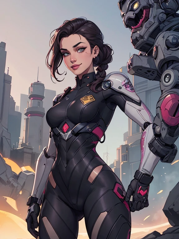 CharacterCartoon style digital illustration female GTA style in Cartoon style digital illustration artgerm style cartoon image of a woman .Ilustra??o estilo desenho animado, estilo de arte dos desenhos animados, Ella Purnel lestilo Cartoon style digital illustration artgerm style cartoon art style, digital illustration style, design de personagens altamente detalhado, arte digital detalhada coragem, Forest fan art, Design de personagens de retrato, beautiful digital illustration, retrato de alta qualidade, Arte em quadrinhos, mulher jovem cabelo com transas lindas . Beautiful lined eyes Medium large bust and wonderful sexy clothes. image expression of sexual desire from the waist to the illustration Ella Purnellstyle Cartoon style digital illustration style Cartoon style digital illustration style GTAblonde, French braid in hair, cabelo caindo, sci-fi, metal brilhante, robot, half robot, seios grandes, seios enormes, seios enormes, guerreiro, guerreiro queen, , sorriso, Feroz sorriso, Feroz, Ouro, Ouroen, bright Ouro, futurista, ciberpunk, ciberpunk police, ciberpunk police officer, uniforme policial, Seios cobertos, fechar-se, jaqueta, noite