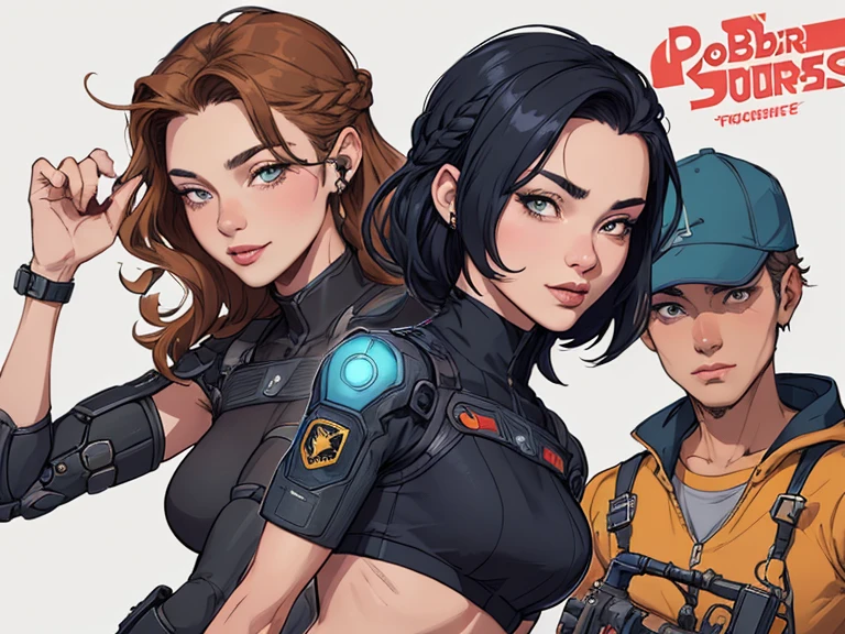 CharacterCartoon style digital illustration female GTA style in Cartoon style digital illustration artgerm style cartoon image of a woman .Ilustra??o estilo desenho animado, estilo de arte dos desenhos animados, Ella Purnel lestilo Cartoon style digital illustration artgerm style cartoon art style, digital illustration style, design de personagens altamente detalhado, arte digital detalhada coragem, Forest fan art, Design de personagens de retrato, beautiful digital illustration, retrato de alta qualidade, Arte em quadrinhos, mulher jovem cabelo com transas lindas . Beautiful lined eyes Medium large bust and wonderful sexy clothes. image expression of sexual desire from the waist to the illustration Ella Purnellstyle Cartoon style digital illustration style Cartoon style digital illustration style GTAblonde, French braid in hair, cabelo caindo, sci-fi, metal brilhante, robot, half robot, seios grandes, seios enormes, seios enormes, guerreiro, guerreiro queen, , sorriso, Feroz sorriso, Feroz, Ouro, Ouroen, bright Ouro, futurista, ciberpunk, ciberpunk police, ciberpunk police officer, uniforme policial, Seios cobertos, fechar-se, jaqueta, noite