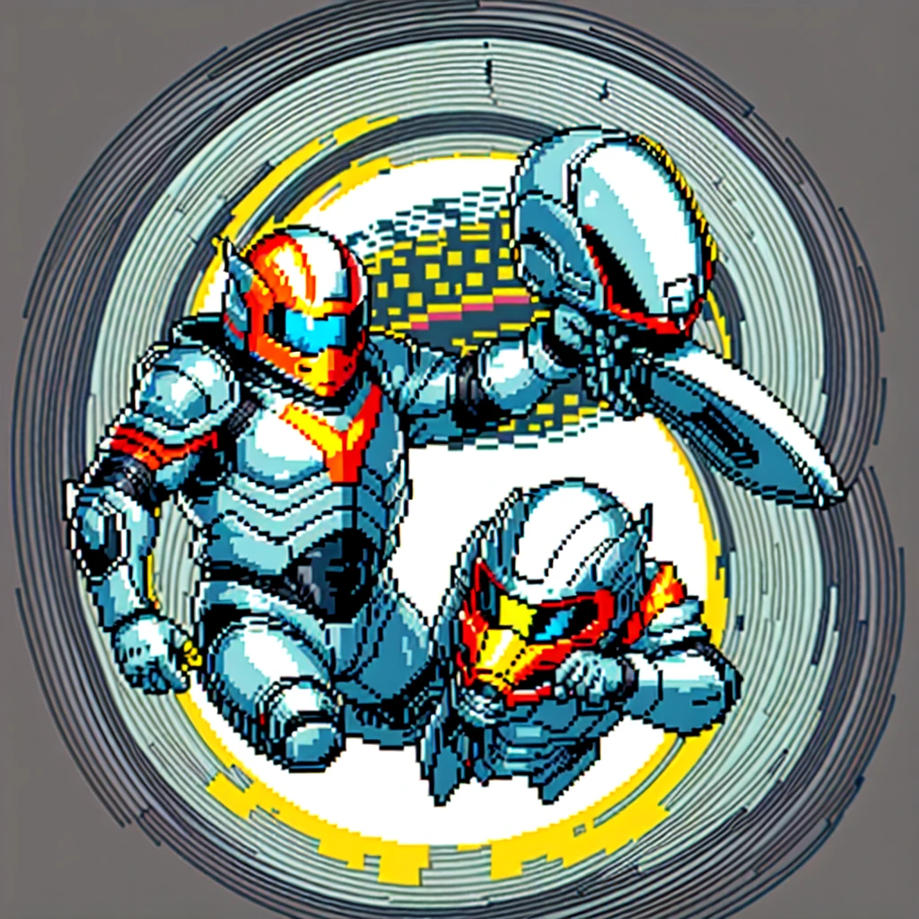 (masterpiece, top quality, best quality), pixel,pixel art,1man,moto gp helmet,helmet full face,full body