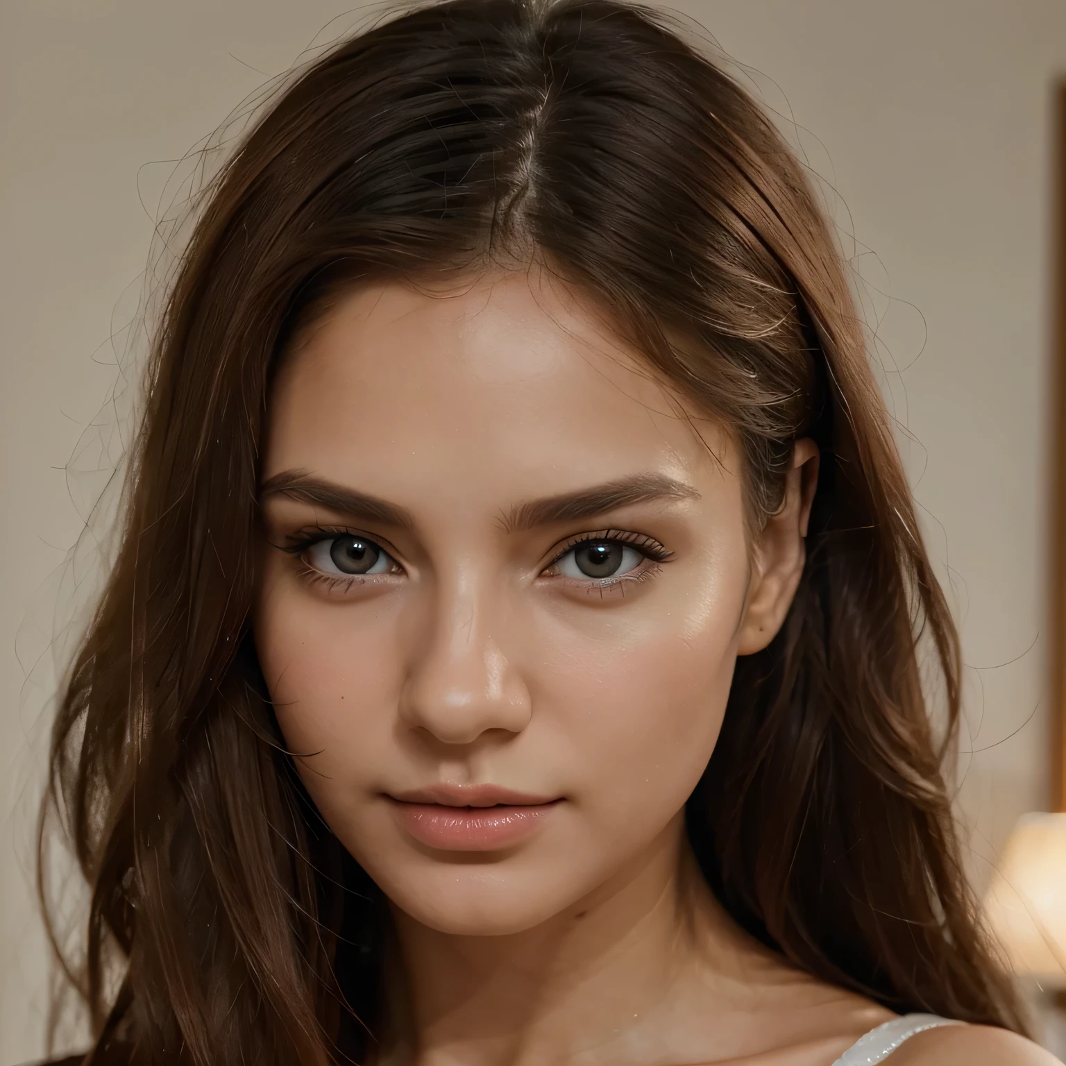 Create an ultra-realistic image of a beautiful Polish model. Aim for a natural look that highlights the beauty of Polish features. The model should have subtle makeup and lightly tousled hair. Pay attention to details such as delicate facial features, natural skin tone, and subtle expression to create a truly realistic portrayal of Polish beauty.