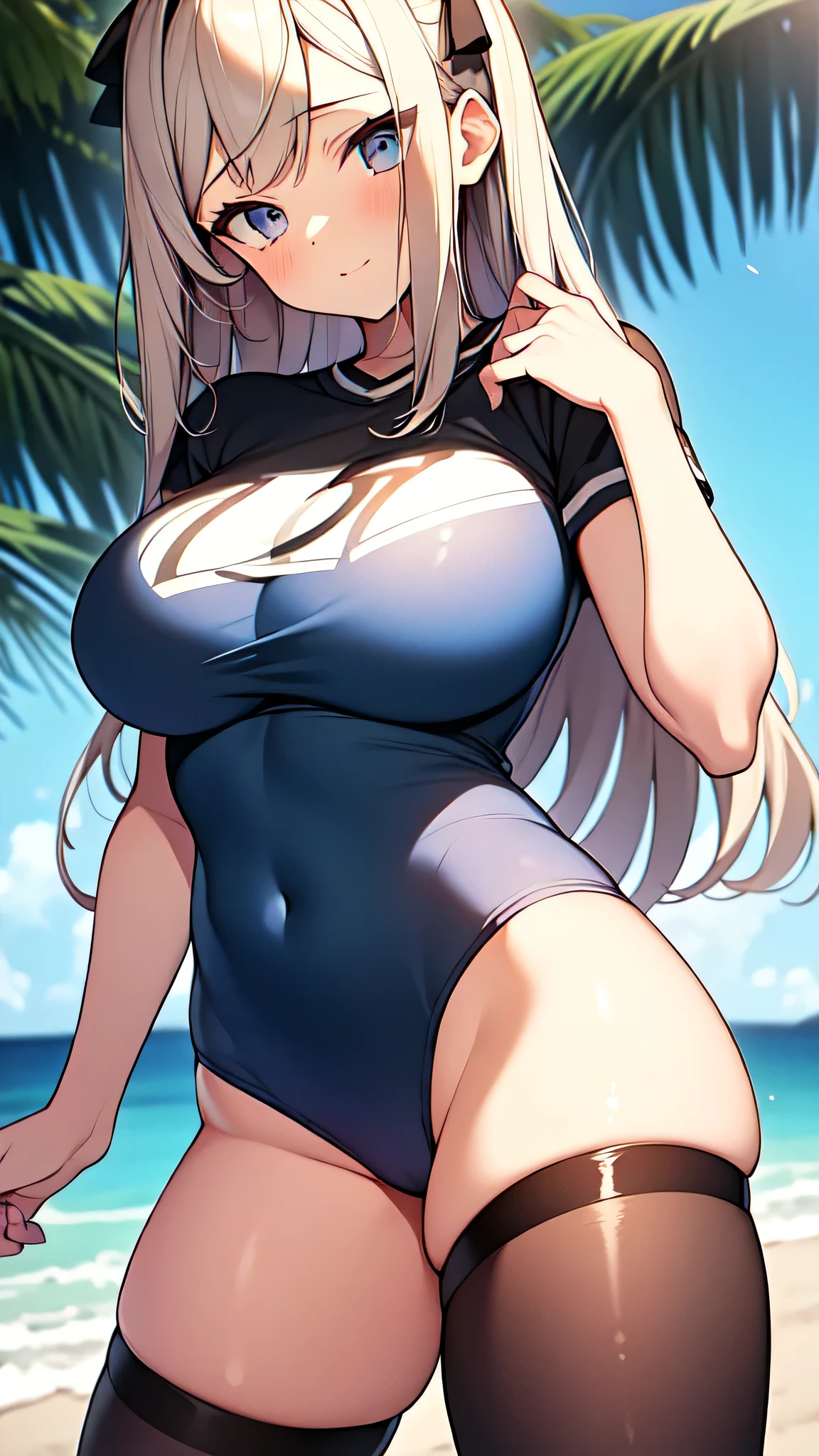 Beautiful girl with a symmetrical face is with a perfect body, big tits, vetida con una minifalda venus y un a playera muy corta desabotonada y de escote muy amplio, todo con detalles intrincados