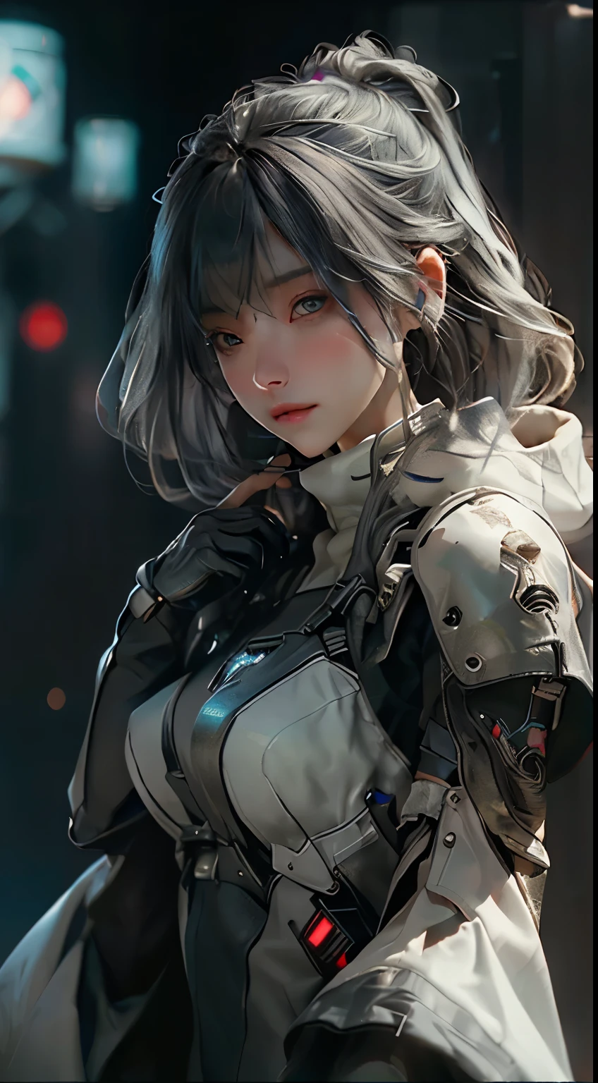 ((highest quality)), ((masterpiece)), (detailed:1.4), 3D, Beautiful cyberpunk woman image,High resolution (High Dynamic Range),Ray Tracing,NVIDIA,Super Resolution,Unreal 5,Scattered beneath the surface,PBR Texturing,Post-processing,Anisotropic Filtering,Depth of written boundary,Maximum clarity and sharpness,Multilayer Texture,Albedo and Specular Maps,Surface Shading,Accurate simulation of light-matter interactions,Perfect Proportions,Octane Rendering,Two-tone lighting,wide aperture,Low ISO,White balance,Three-part method,8K RAW,