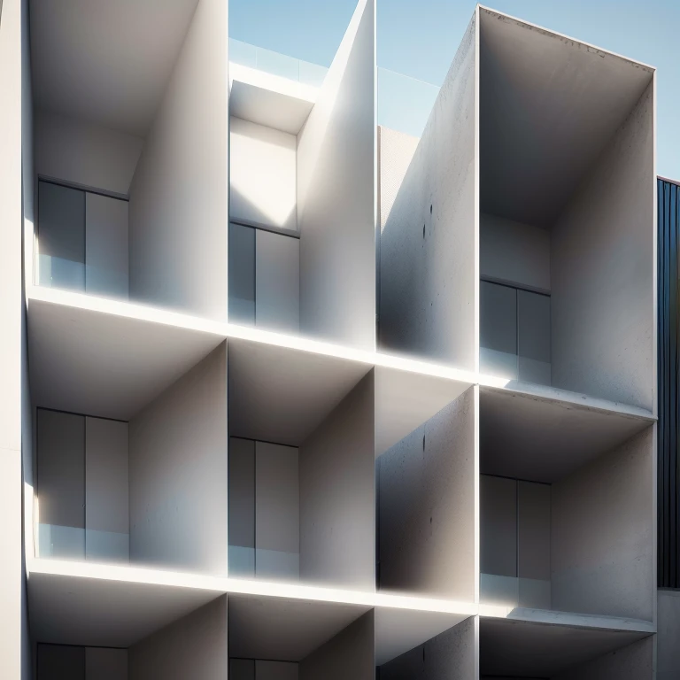 A building in Al-Afed with multiple balconies and parking spaces, Abstract façade of a building, Concrete architecture, Architectural Photography, Minimalist architecture, High quality architectural art, Concrete Building, vertical architecture, Concrete House, minimal structure, Cubism Brutalism Architecture, Architectural Photographygraphy, Minimalistic architecture, Arch Daily, Architectural Photography, Impossible STIJL architecture, Architectural Photographygraph, Architectural Photography