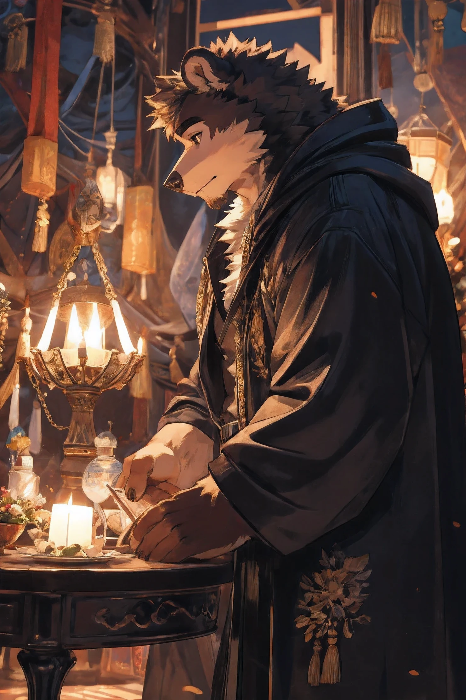 白Bear，Bear，kneel，Pinching her nipples，Tongue，Love，Publicly(8k,best quality, masterpiece:,(best quality), (Ultra-high resolution), [ Fluffy fur ] [ Fluffy fur ], male, Solitary, anthropology soft light,
