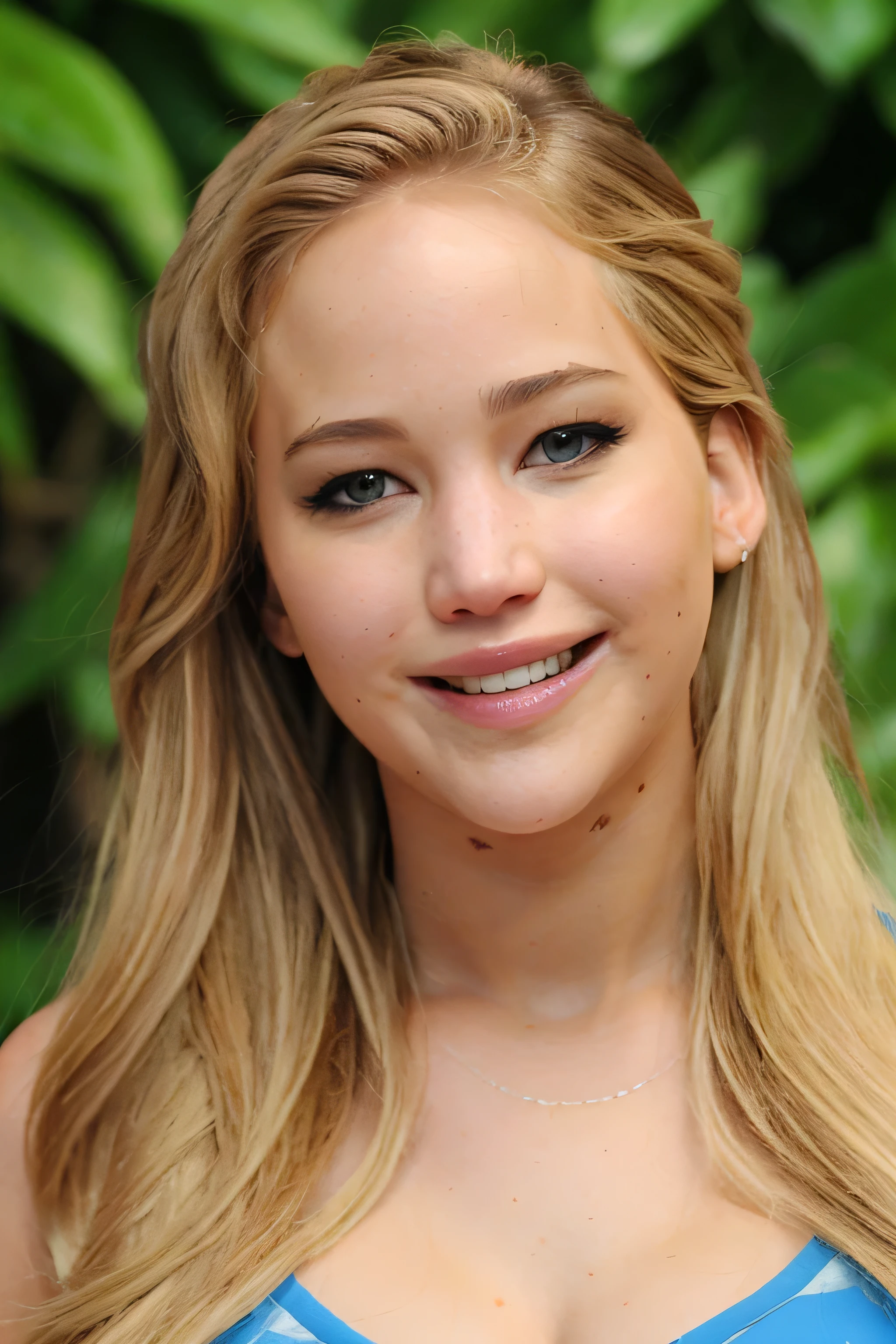 jl4w, rostro, rubia,cabello largo ,hermosa, sonriendo , cuerpo completo, lenceria