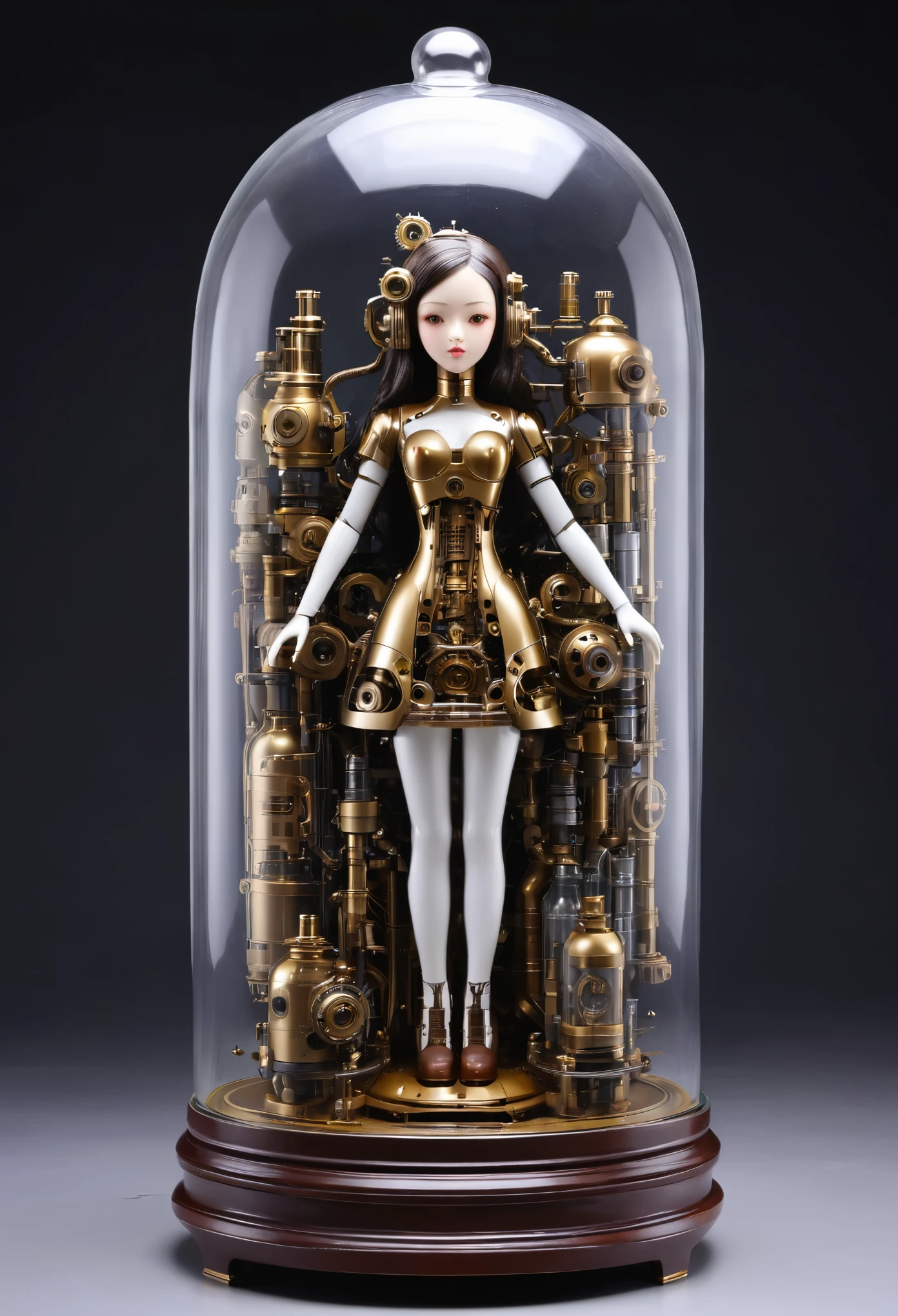 Mechanical girl in a bottle、8 heads、Beauty