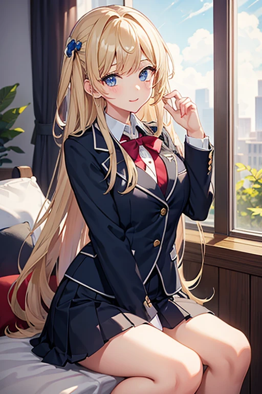 highest quality, masterpiece,cute,uniform,high school girl,beautiful girl,blazer