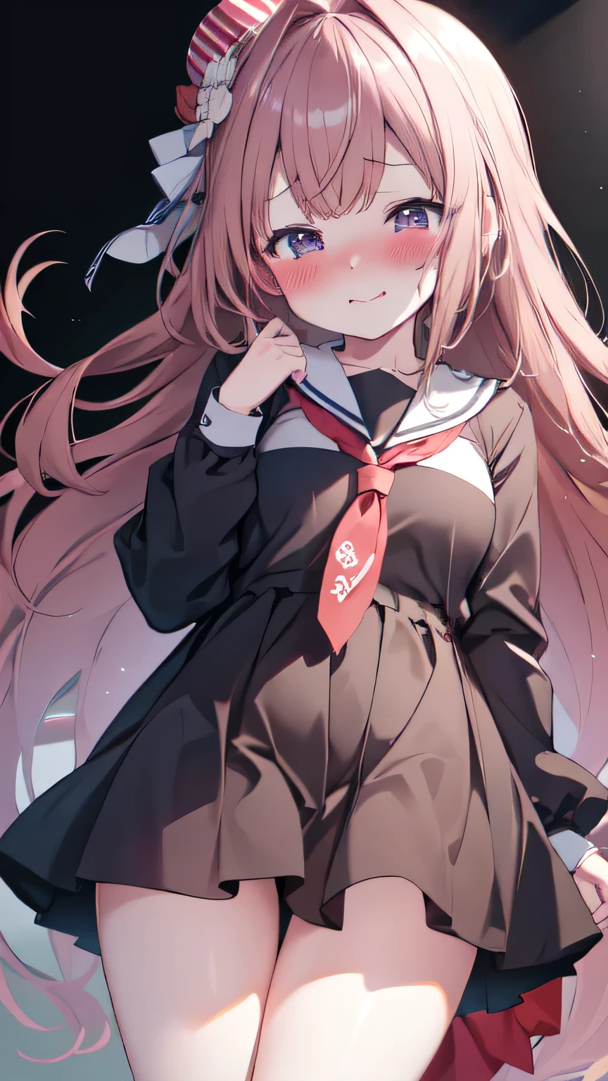 Very detailed、(8k, RAW Photos, highest quality, masterpiece:1.2), (Very detailed 8k wallpaper),shape、Professional Lighting,Sharp focus, Written boundary depth、
Browsing Caution、Clear Eyes、Perfect ???????、With a girl、、Cute girl、erafuku 、(blush:1.5)、、Plump thighs