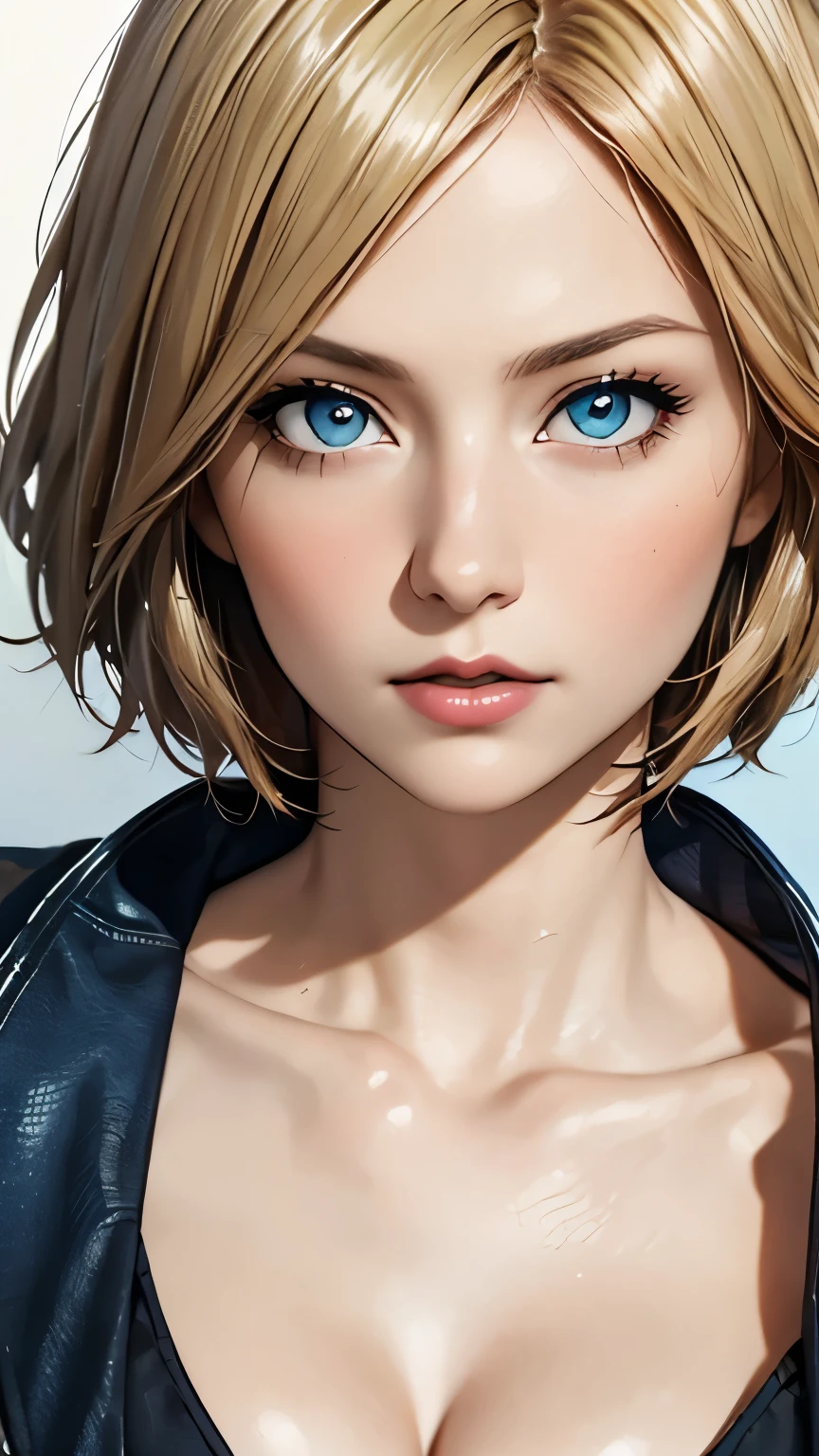 (highest quality,4k,8K,High resolution,masterpiece:1.2),Super detailed,realistic:1.37,portrait,blonde,blue eyes,white skin,medieval clothing,detailed facial features,beautiful lips,gorgeous eyes,A wonderful expression,retro style,soft lighting,Bright colors,short hair,break,cowboy shot,