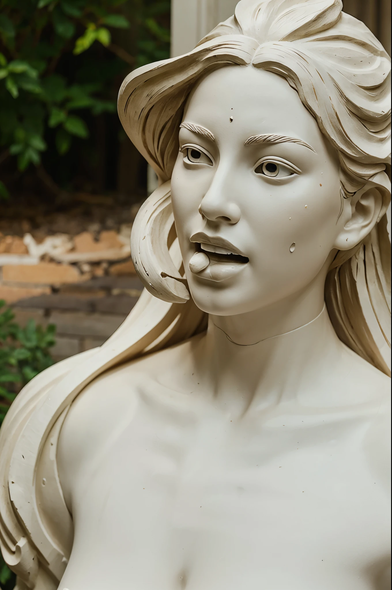 Sculpture many mouth