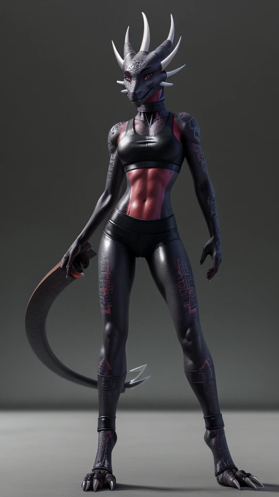 Trniert woman cynder full body on sport bra leather 