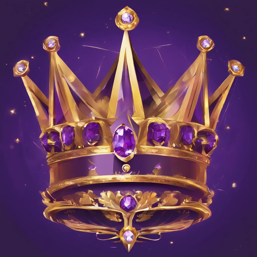 Logo Design for Queen Creations,  small business, digital design company, crown embedded with diamonds, bright colored, royal purple, royal blue, dark red , gold , pink, modern , sophisticated,  creative,  innovative,  