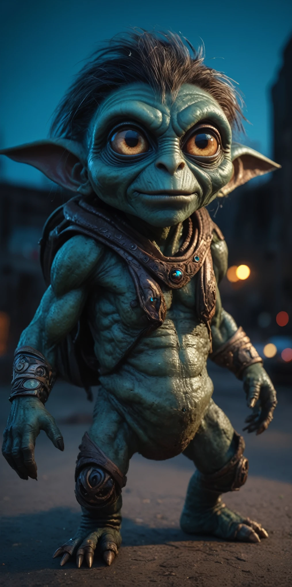 full-body-shot,niobium Manganite (The Alien Entity:troll:0.5), , wants eat,survival in criminal city of future,Cinematic,soft colors, Technicolor,natural skin textures, hyper realism, hyper detailed,Extremely detailed,High contrast,Masterpiece,Realistic,Ultra Detailed, intricate details,realistic humid leather,extremely intricate,Epic Realistic, cinematic style,irina yermolova,high contrast,HDR,extremely detailed, [deep night landscape],masterpiece,intricate details,faded,eyes extremely detailed, high detailed eyes,8k resolution,RAW,retina, Nikon Z9
