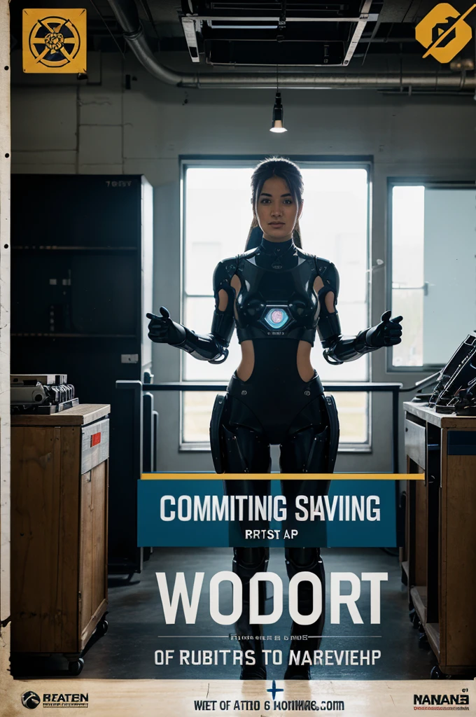 A poster for announcement of a robotics workshop