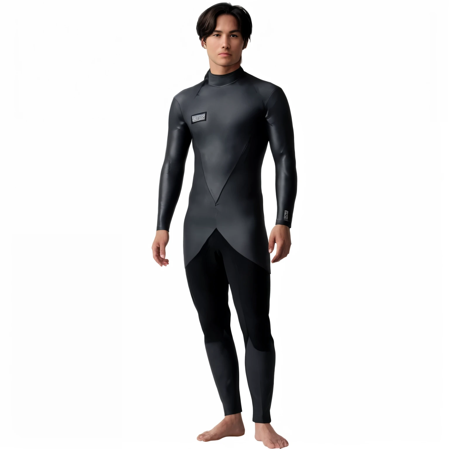 Don&#39;t change your silhouette, Red color wetsuit, High resolution, The background is red, The background is red一色, The wetsuit is a simple red color., Please use the base and image as a reference.,