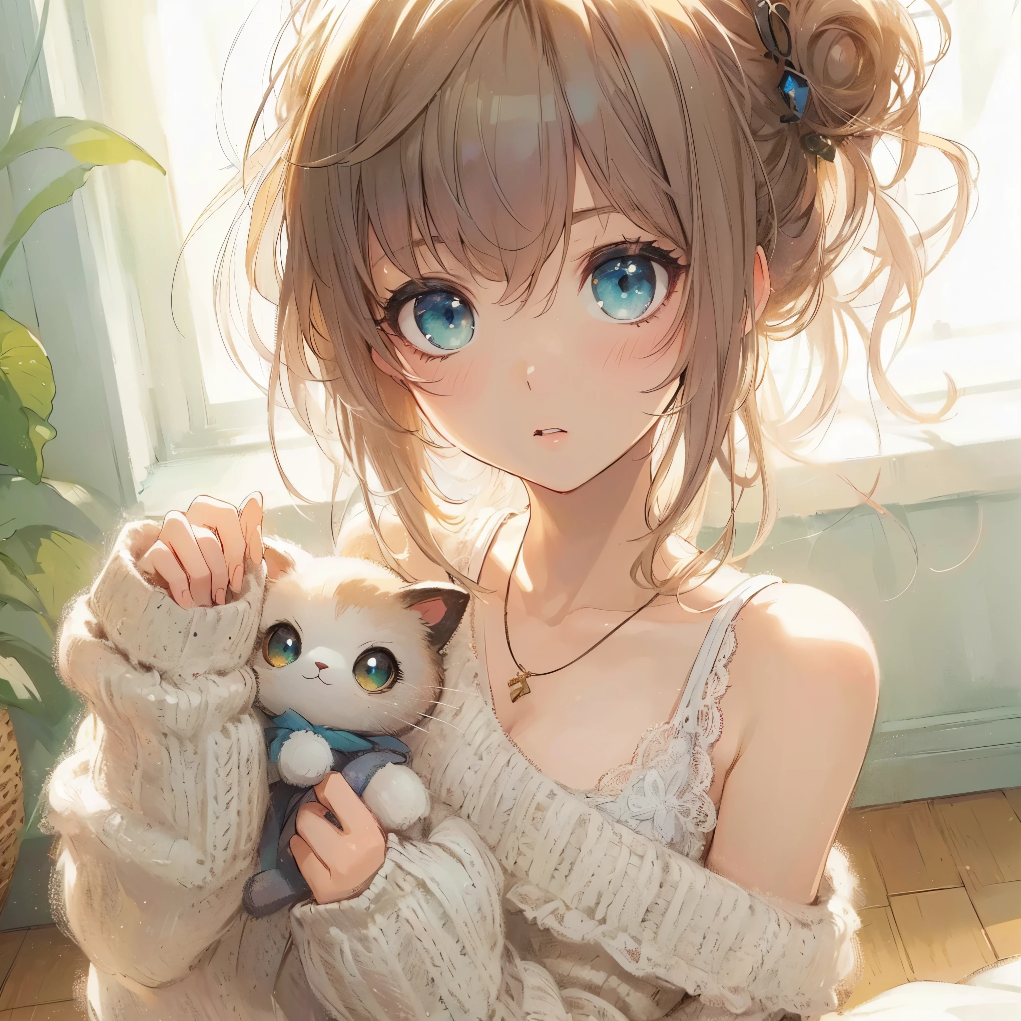 (best quality,4k,8k,highres,masterpiece:1.2),ultra-detailed,(realistic,photorealistic,photo-realistic:1.37),beautiful detailed eyes,beautiful detailed lips,A girl with beautiful eyes, An anime girl wearing a pretty dress, A cute anime wife in a lovely dress, detailed digital anime art, a dress wearing, everyone, beautiful anime girl, cute anime girl, smooth anime art, anime style, vibrant colors, soft lighting, detailed drawn beautiful eyes, very coquettish look, beautiful cleavage