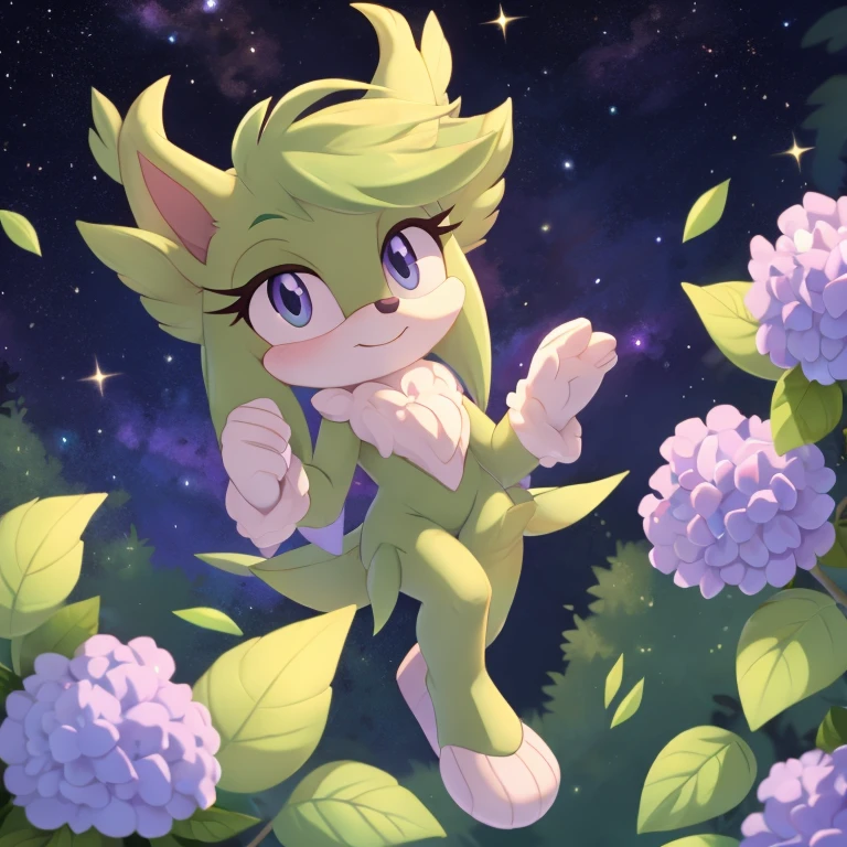 Hydrangea mobian, dryad mobian, galaxy mobian, floating