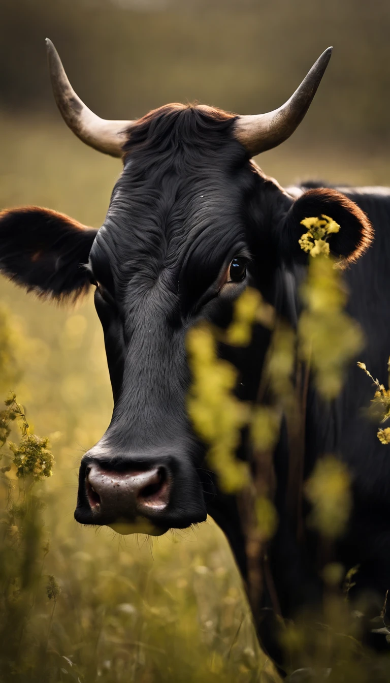 Cow in the grass field
