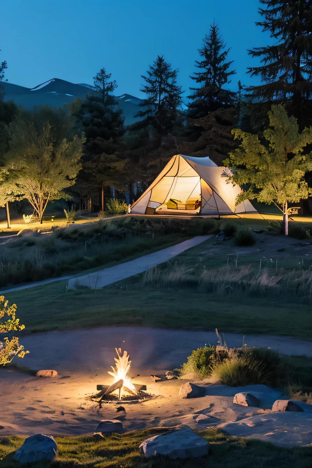 night，tent，camping