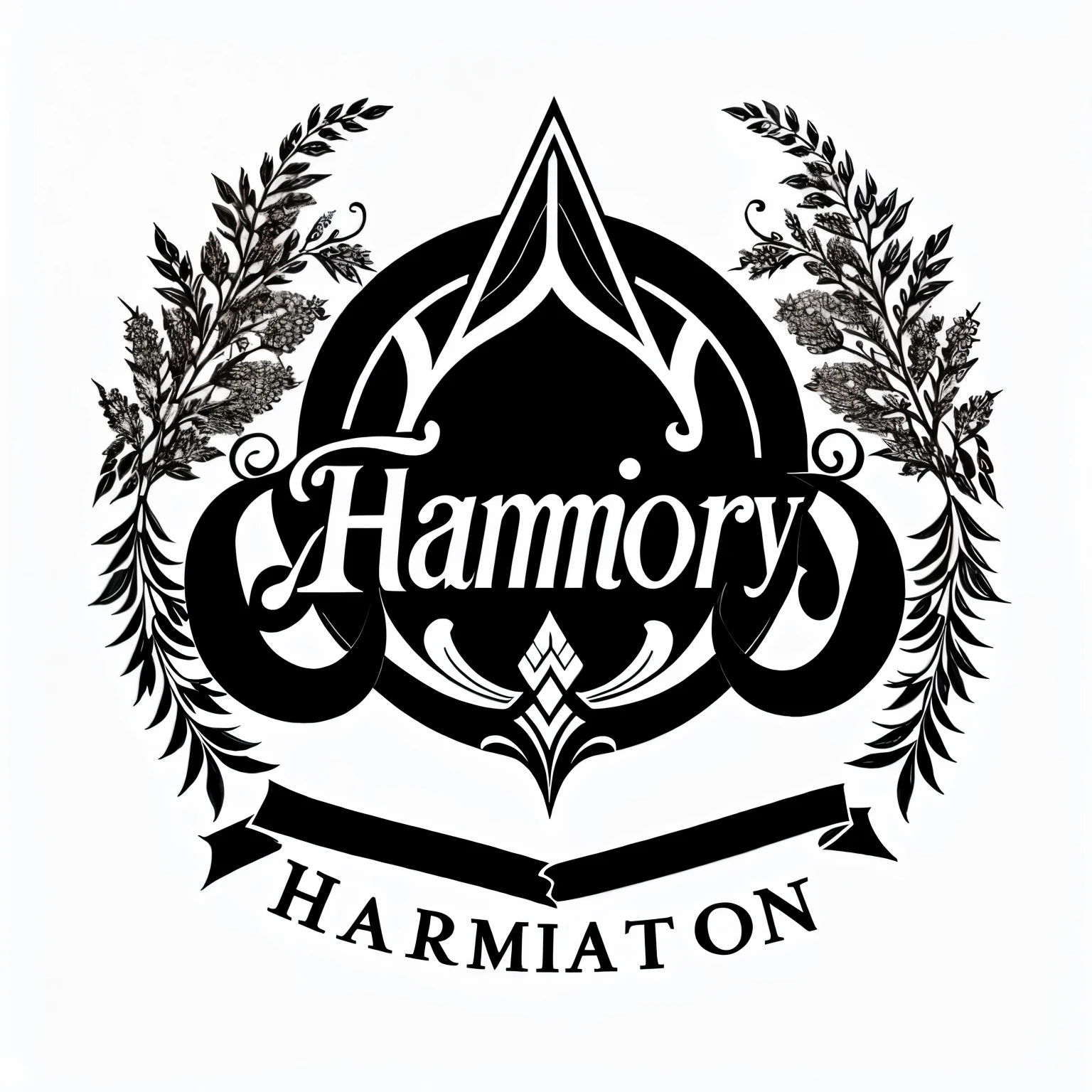 Make a TYPE LOGO for a fashion brand whose name Fashion Harmony