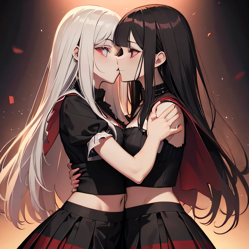 twogirls,high-heels,blacksilk,Beth,lacepantyhose,embarressed,eye closeds,Be red in the face,Kiss,Kiss,water leakage,mouth drool,tongue kissing,full bodyesbian。