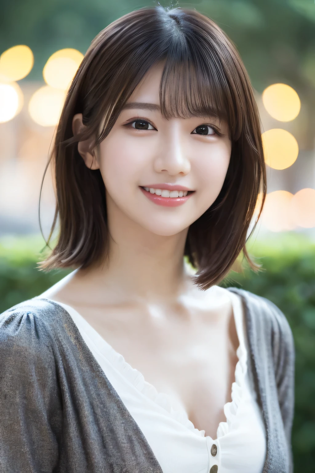 One Girl, (Wear a stylish spring outfit:1.2), (Beautiful Japanese idol portrait photos),
(Photo shoot for a fashion magazine:1.3), 
(RAW Photos, highest quality), (Realistic, photo-Realistic:1.4), masterpiece, 8K Portrait,
Very delicate and beautiful, Very detailed, 2k wallpaper, wonderful, In detail, Very detailed CG unity 8k wallpaper, 
Very detailedな, High resolution, 
Soft Light, Beautiful detailed girl, Very detailed eyes and face, Beautiful and detailed nose, Beautiful details,
Cinema Lighting, Perfect Anatomy, 
Slender body, Flat Chest, Semi-short hair, Parted bangs, Bokeh, Dynamic Angle, A light smile,