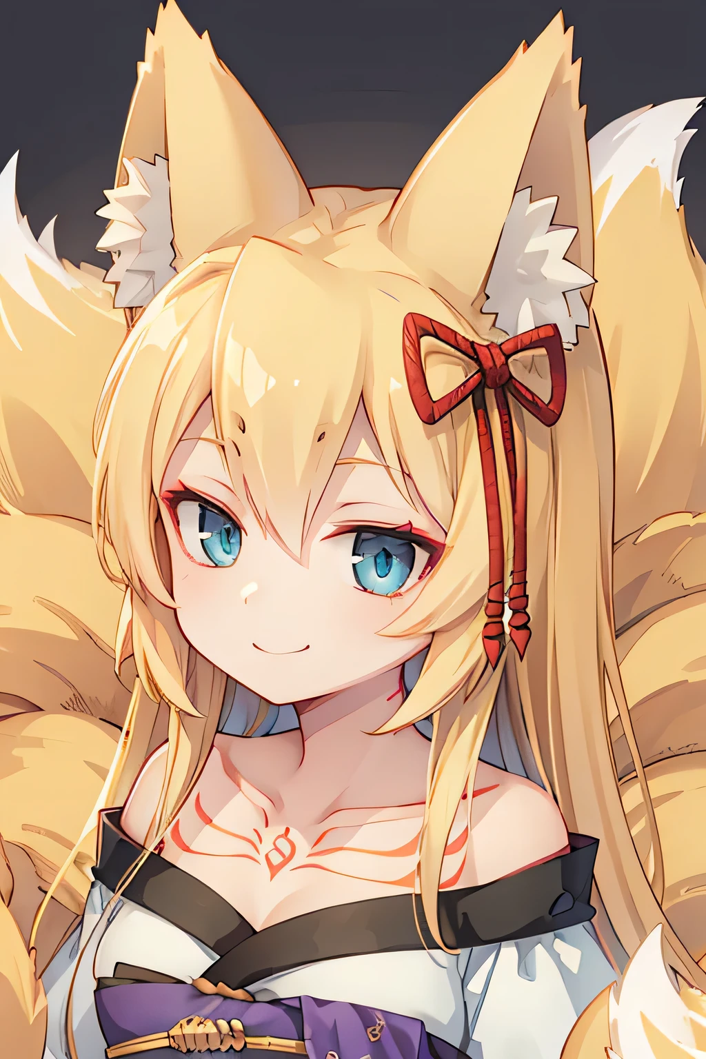 highest quality、smile、Fox ears、Blonde