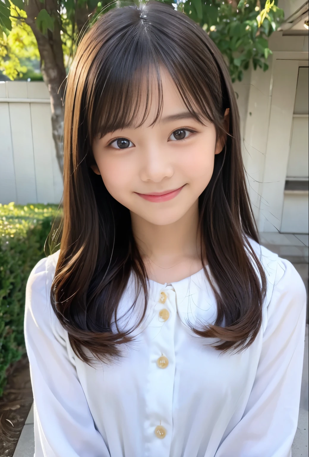 、smile、Your eyes are sparkling、Beautiful white clothes、
