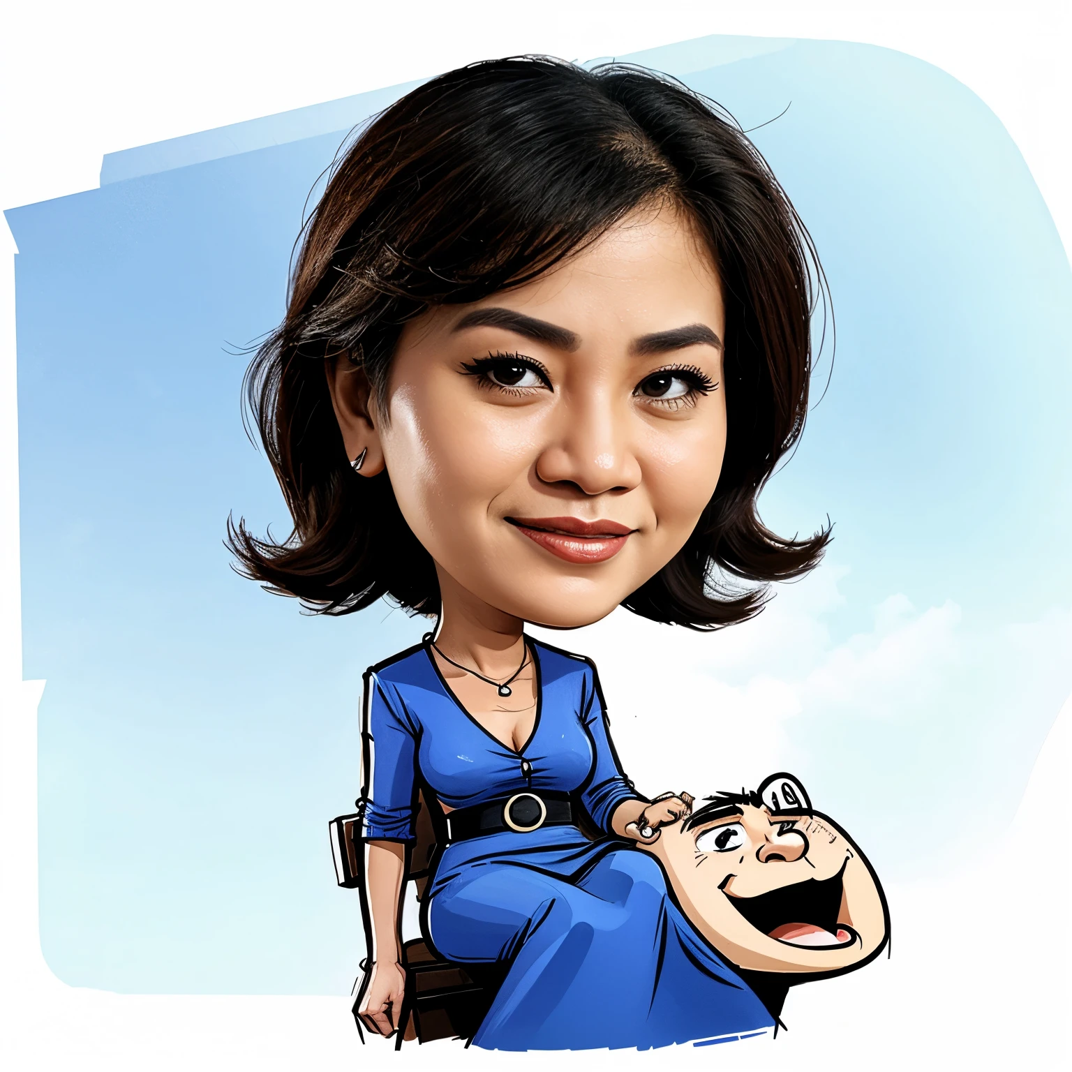 Caricature sketch about political view in the Philippines