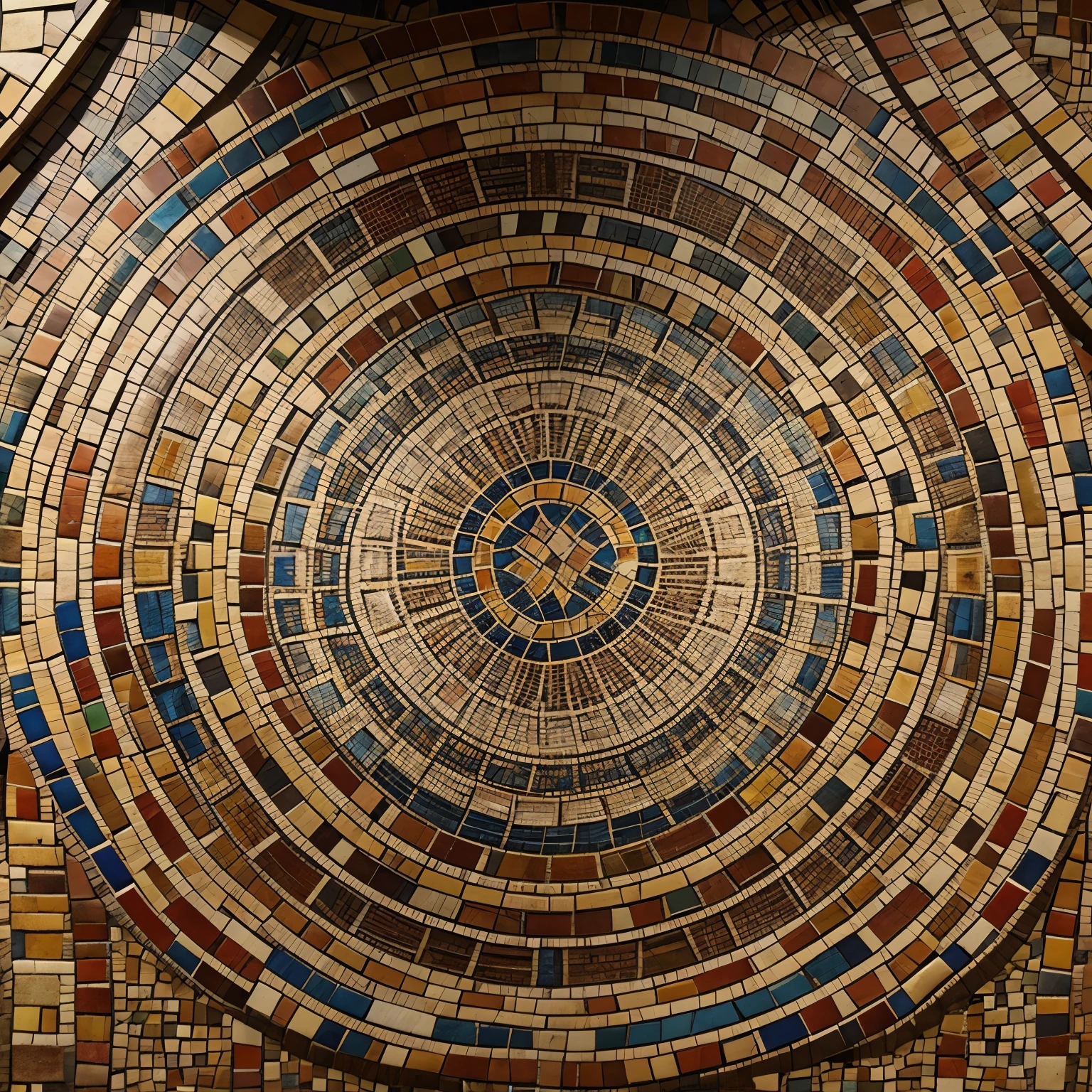 Image of vibrant province of Antique textile patterns arranged in a mosaic-style collage, with each pattern representing a different aspect of Antique's rich heritage