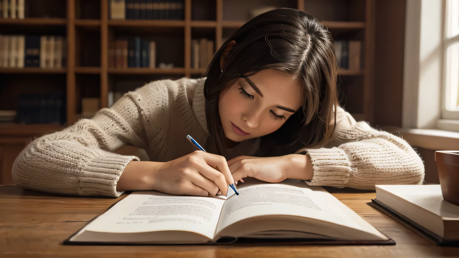 studying