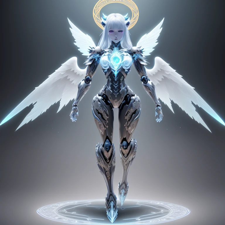 (Full body shot:1.4),(Wide Angle Shot), (Intricate details:1.4), (Masterpiece) , ((Anime Robot, Beautiful White Skin Golem, Angel, 1boy, Magic)), (Perfect Aesthetic Eyes:1.3) , (Detailed Eyes) , (Halo) , (Elden ring:1.4), (Wings:1.3), Glowing, Twintails Hair, Multicolored Hair, (Anatomically Correct Body:1.4) , Angry, (Perfect Face), Saenyo Ancalagon Majestic Guardian Knight | Ultra Detailed Robotic Armor | Cinematic Lighting | Intricate filigree metal design | 16k | Unreal Engine 5 | Octane Render | 3d, (anatomically correct :1.4), (Ultra Detailed, Fantasy Background, Blush, Solo, Fightning Stance), (magic circle:1.3), Lightning Effect, (Ray Tracing), Show Your Ability A.I., (Glowing Eyes) , (Particles Glowing) , 16k Wallpaper, Robot Female, Trending on Pintrest, By Nimox AI, UHD