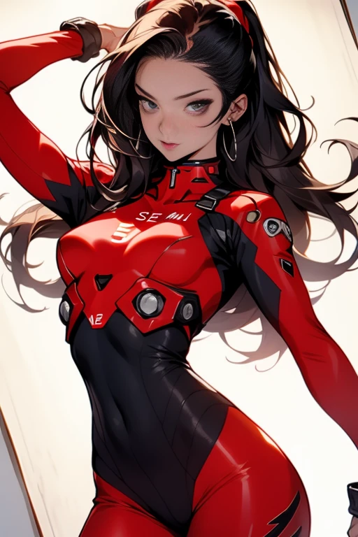 ((melhor qualidade)), ((obra de arte)), (detalhado: 1.4), (absurdo), 9corpo inteiro0, mulher musculosa de 35 anos, dark blue synthetic body, mulher gostosa, sculptural body with defined muscles, boca fechada, corpo musculoso usando uma micro tanga, corpo todo coberto por roupas azuis bem escuras estilo neon quase preto Genesis Evangelion, (((seios grandes)), seios eretos, (((cabelo moicano branco))), (((graphic drawings of red flames covering the body))), very long black eyelashes, maquiagem pesada nos olhos, por muito, niji--V5, perto do verdadeiro, psicopata, Cara de maluco, pose sexy, 2-piece outfits, pastel, centrado, Scale to suit dimensions