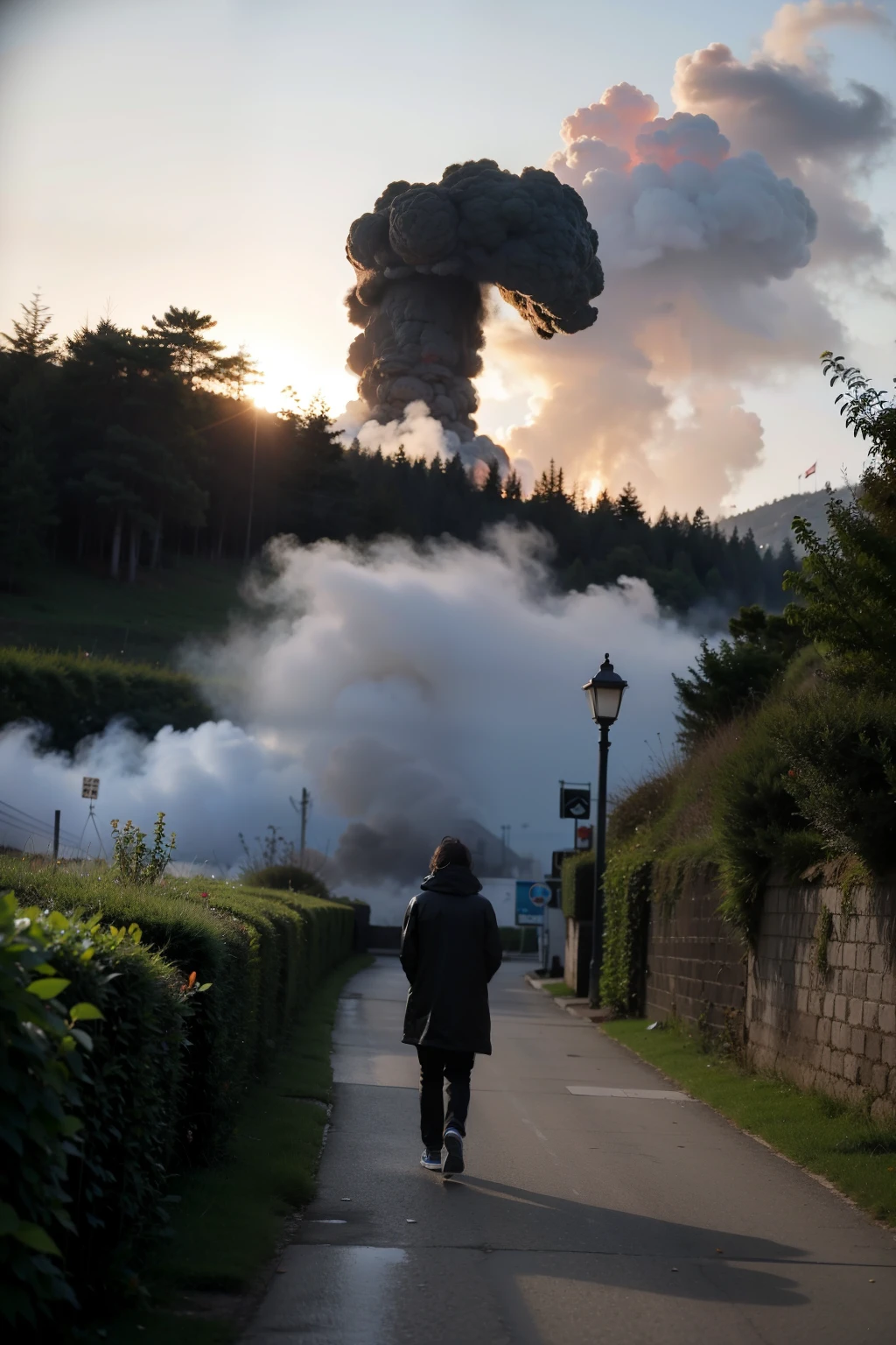 Black smoke slowly rose from the bronze palace